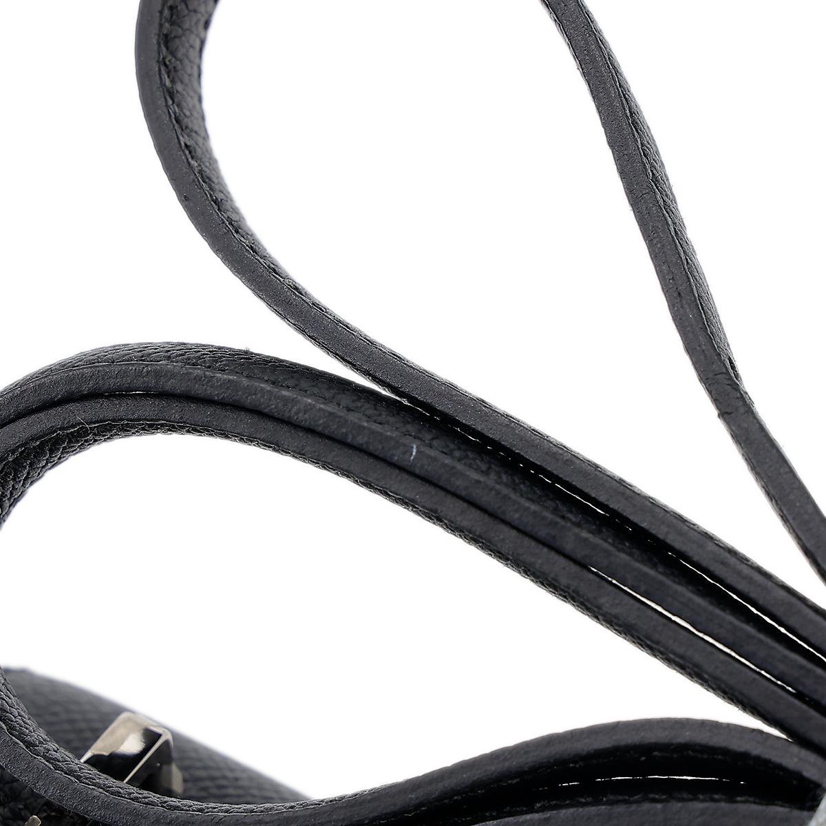HERMÈS Constance Mini 19 shoulder bag in Black Epsom leather with Palladium hardware - 8