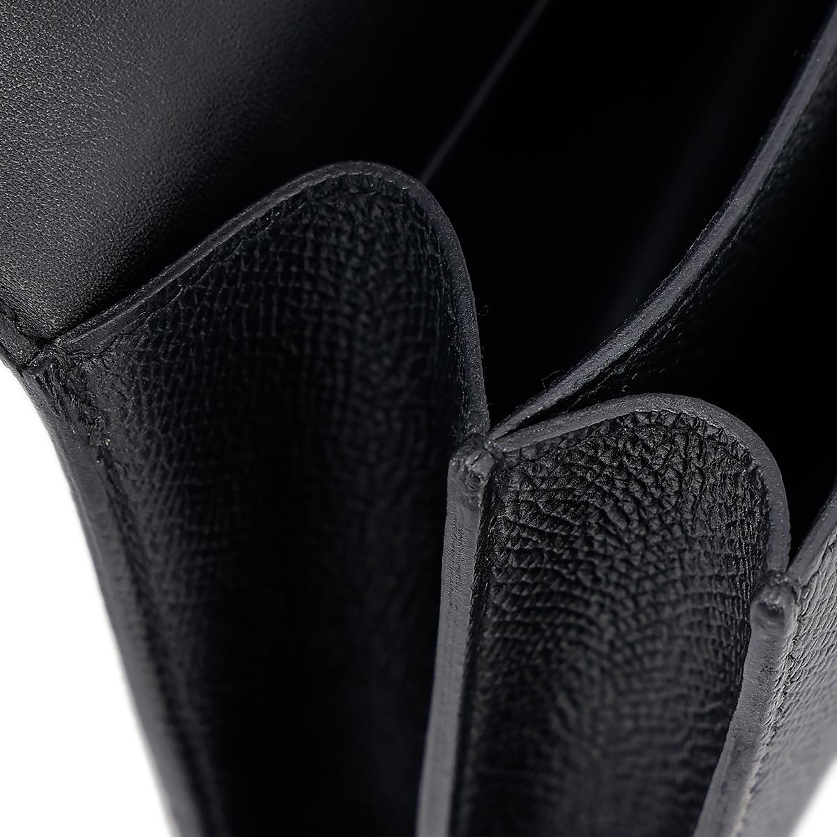 HERMÈS Constance Mini 19 shoulder bag in Black Epsom leather with Palladium hardware - 27