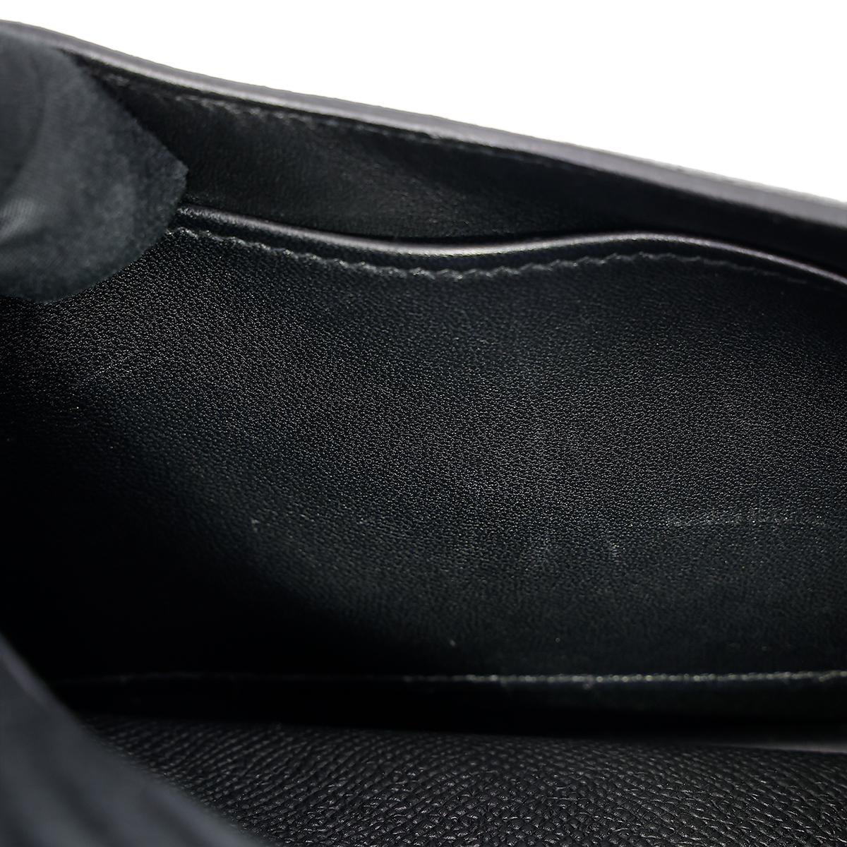 HERMÈS Constance Mini 19 shoulder bag in Black Epsom leather with Palladium hardware - 24