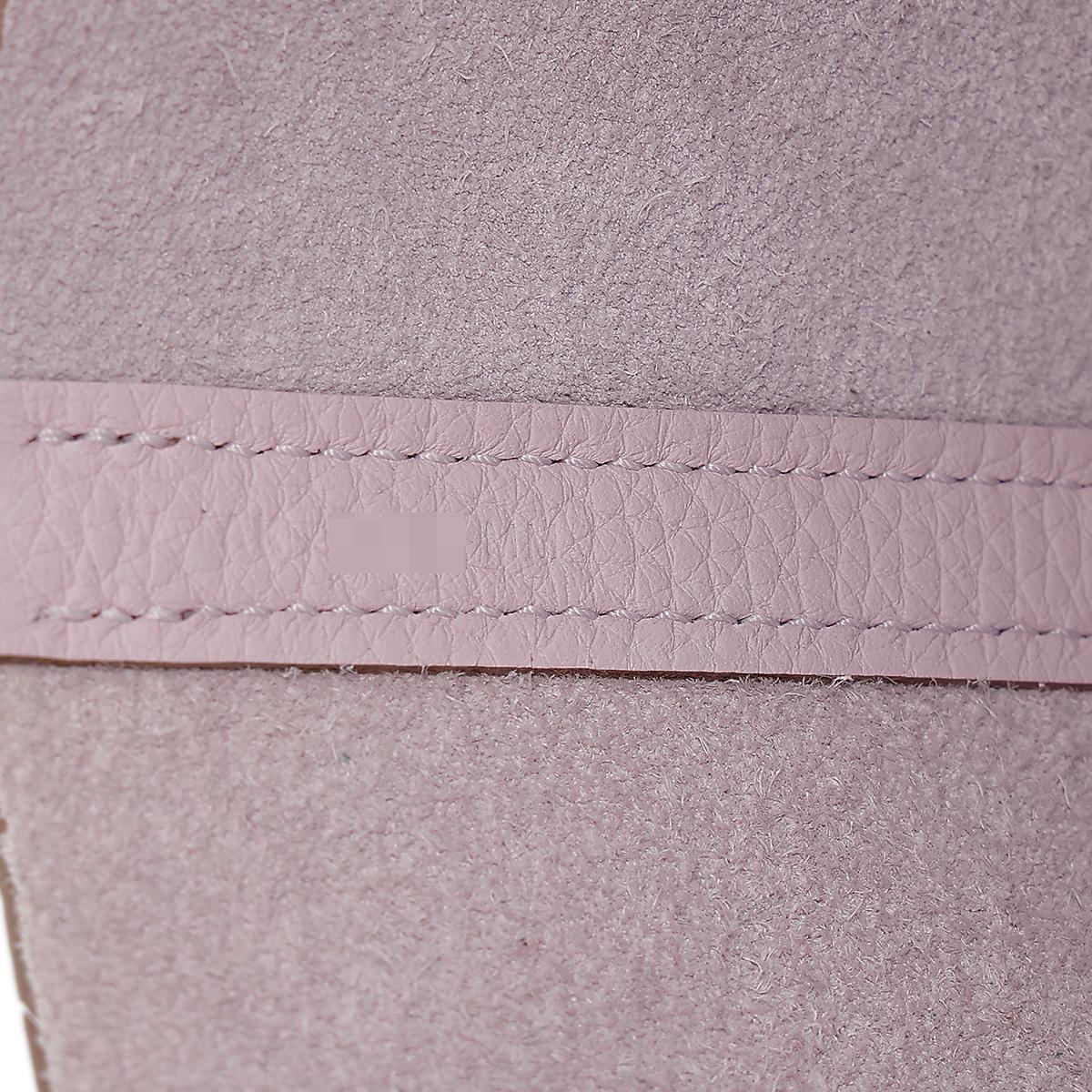 Brand New ( Rank N ) HERMÈS Picotin Lock PM Mauve Pale (09) Clemence Palladium hardware - 16