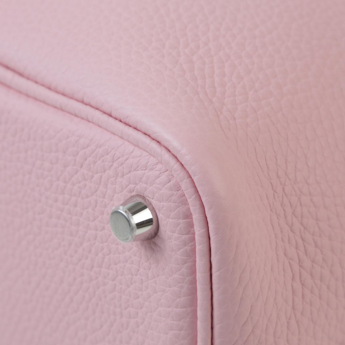 Unused ( Rank NS ) HERMÈS Picotin Lock PM Rose Sakura (3Q) Clemence Palladium hardware B (2023) - 9