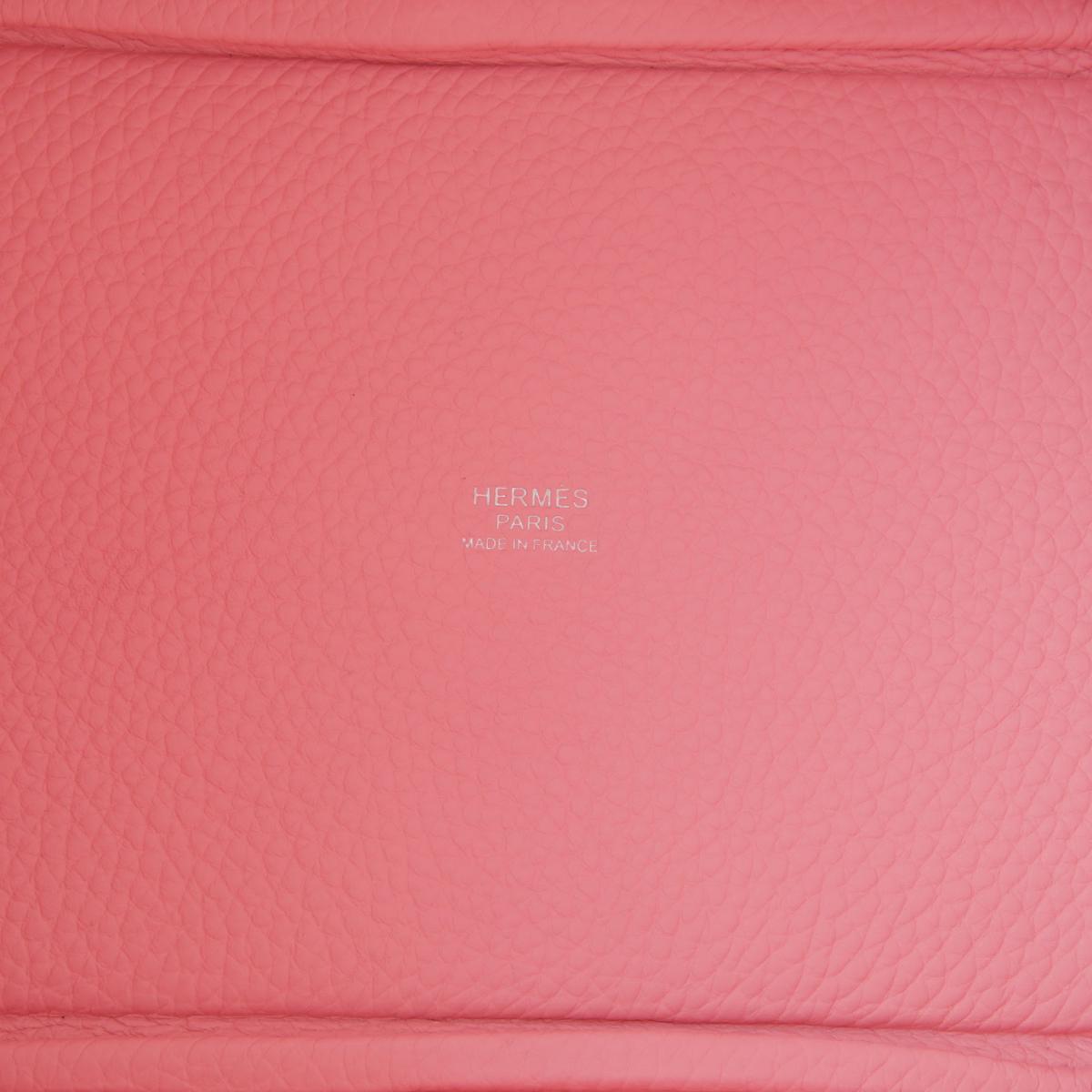Unused ( Rank NS ) HERMÈS Picotin Lock PM Rose Sakura (3Q) Clemence Palladium hardware B (2023) - 12