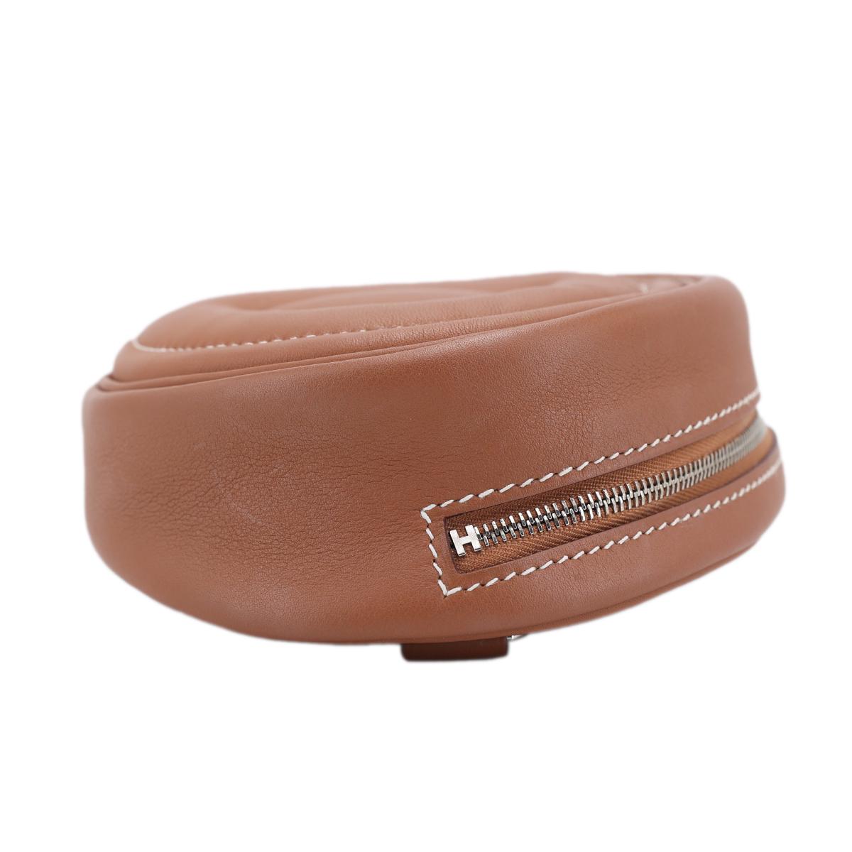 Excellent ( Rank SA ) HERMÈS In The Loop belt bag Gold (37) Swift Palladium hardware Z (2021) - 4