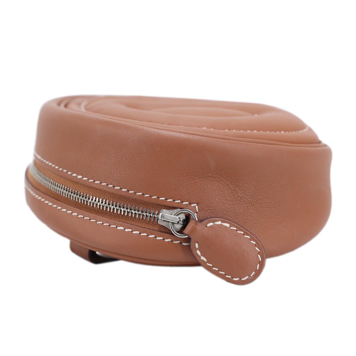 Excellent ( Rank SA ) HERMÈS In The Loop belt bag Gold (37) Swift Palladium hardware Z (2021) - 5