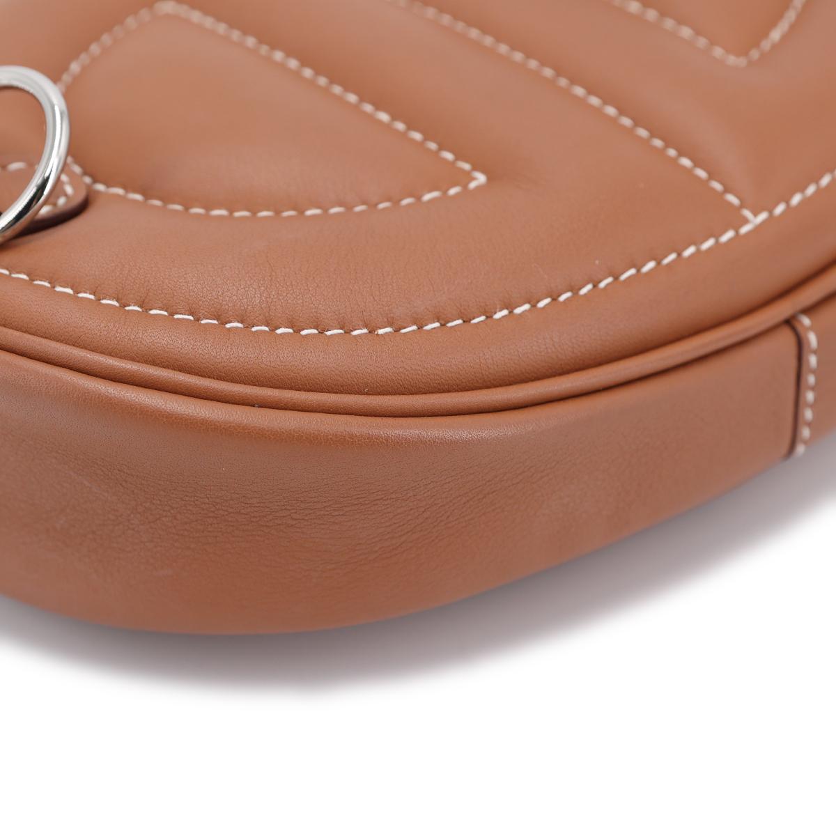 Excellent ( Rank SA ) HERMÈS In The Loop belt bag Gold (37) Swift Palladium hardware Z (2021) - 9