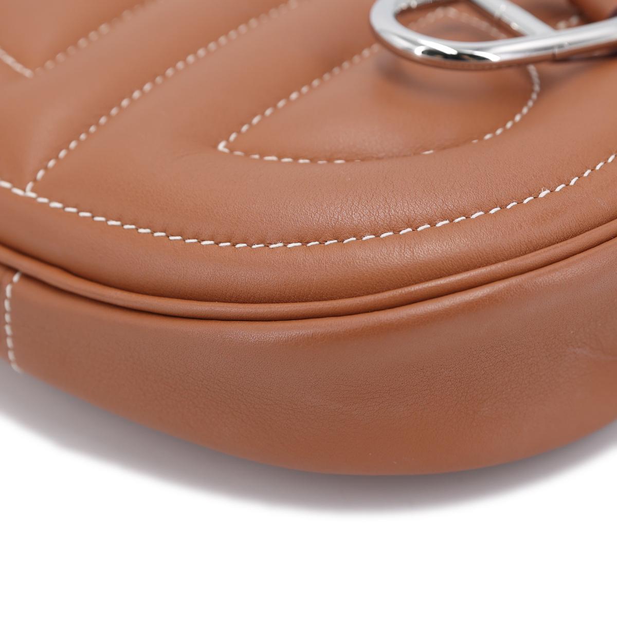 Excellent ( Rank SA ) HERMÈS In The Loop belt bag Gold (37) Swift Palladium hardware Z (2021) - 10