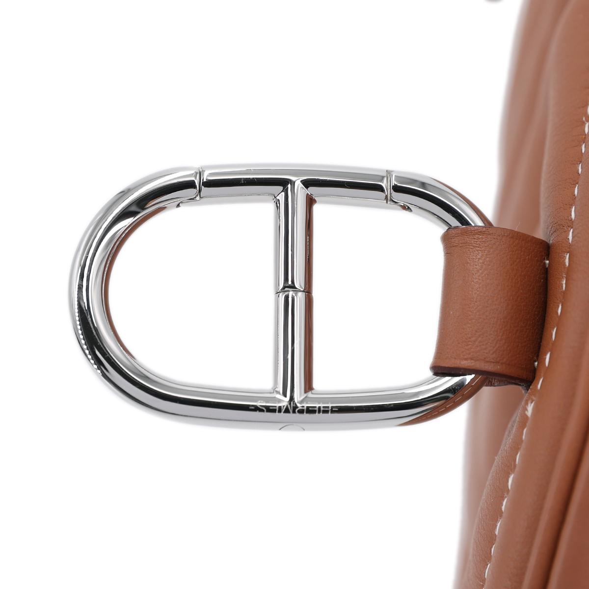 Excellent ( Rank SA ) HERMÈS In The Loop belt bag Gold (37) Swift Palladium hardware Z (2021) - 11