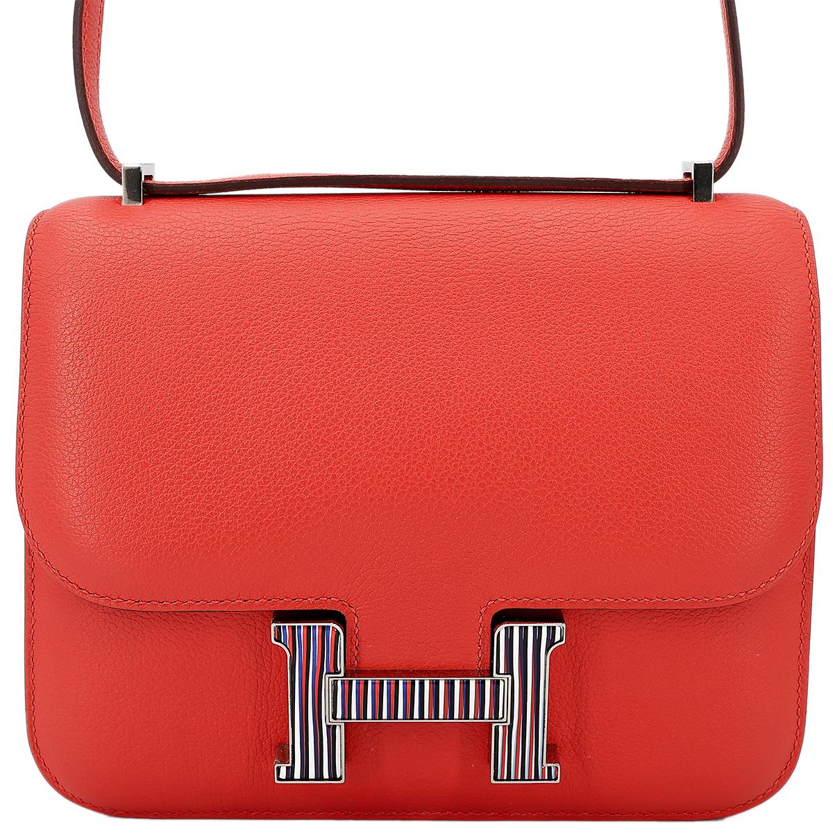 Very Good ( Rank A) HERMÈS Constance Mini Rose Jaipur (T5) Evercolor Enamel hardware C (2018) - 1