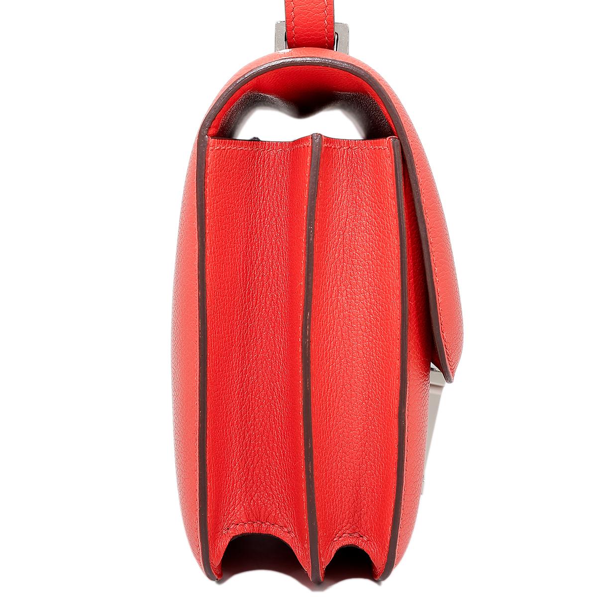 Very Good ( Rank A) HERMÈS Constance Mini Rose Jaipur (T5) Evercolor Enamel hardware C (2018) - 6