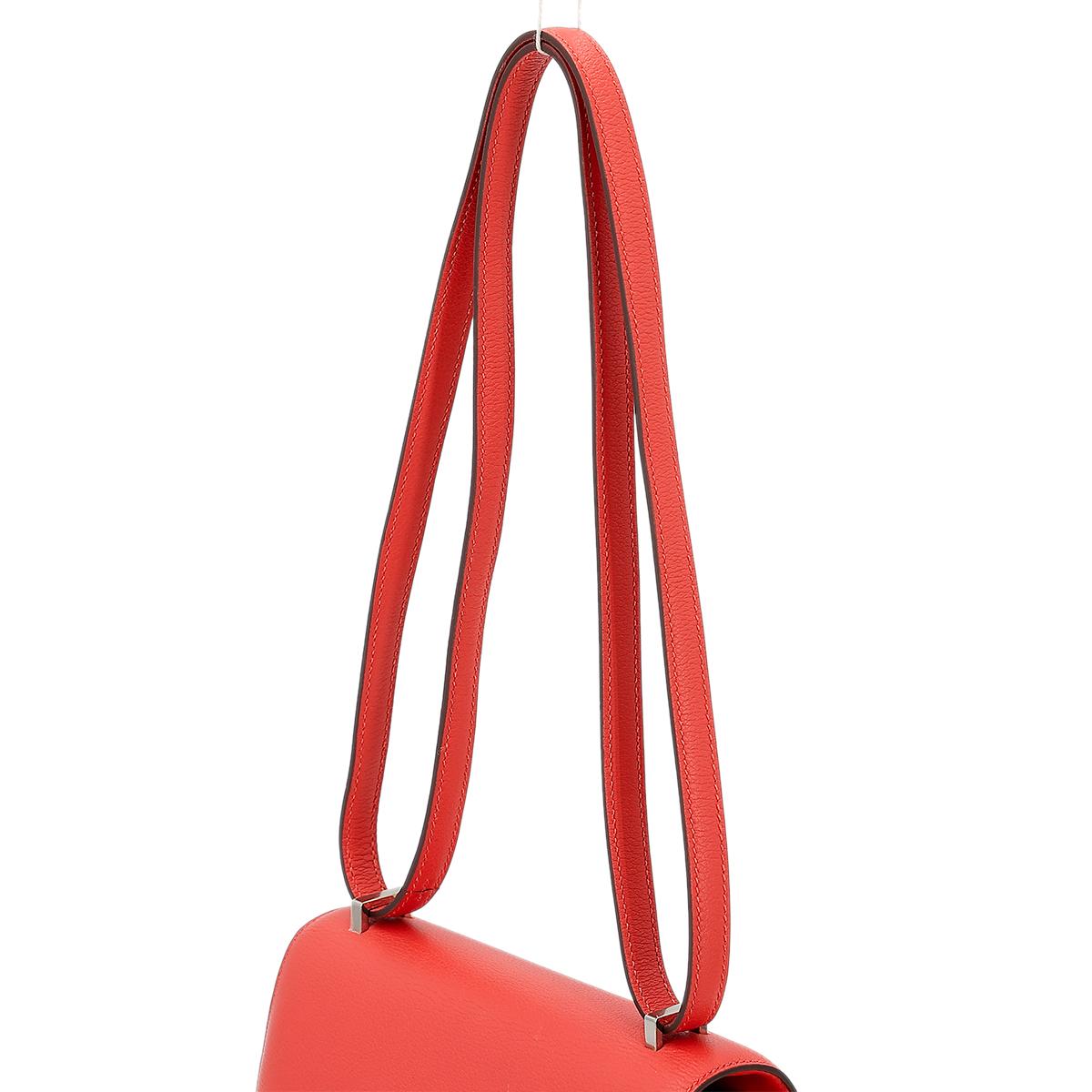 Very Good ( Rank A) HERMÈS Constance Mini Rose Jaipur (T5) Evercolor Enamel hardware C (2018) - 7