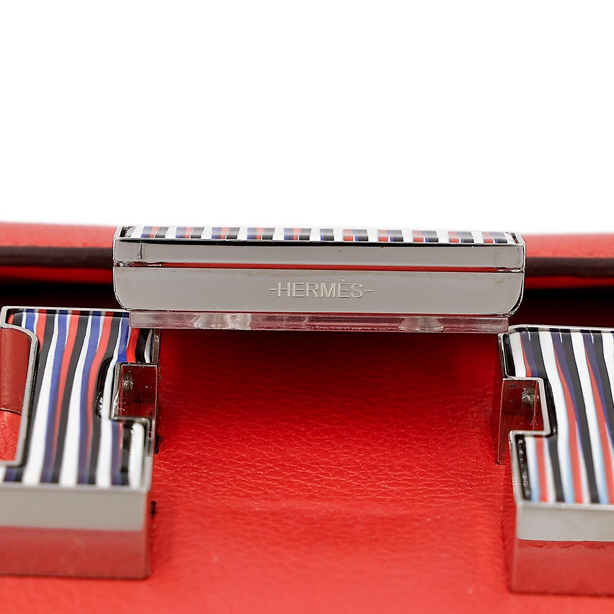 Very Good ( Rank A) HERMÈS Constance Mini Rose Jaipur (T5) Evercolor Enamel hardware C (2018) - 16