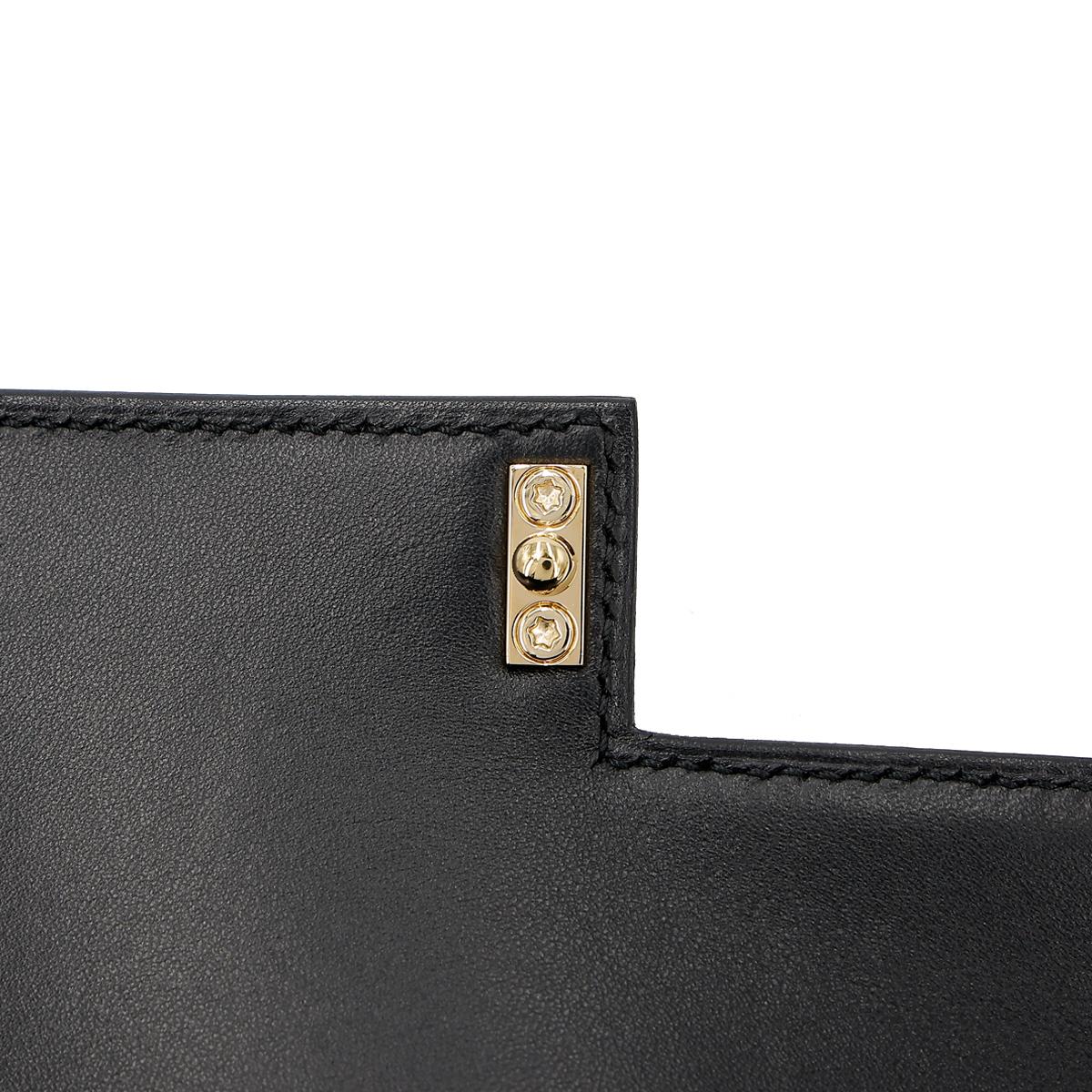 Very Good ( Rank A) HERMÈS Verrou Mini Black (89) Tadelakt Permabrass hardware Z (2021) - 18