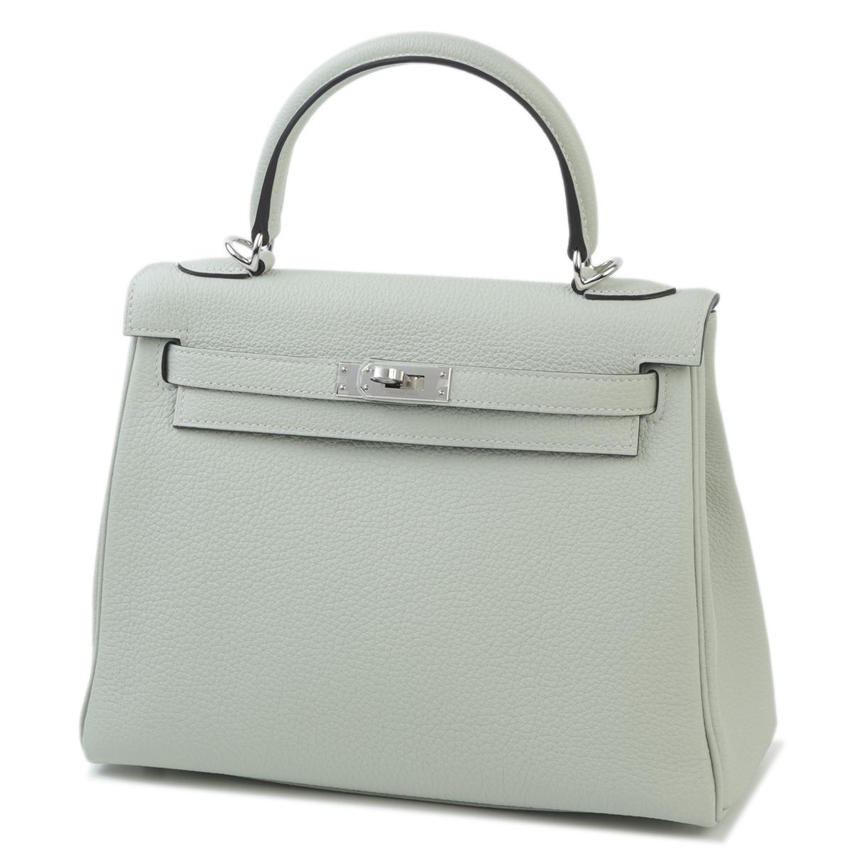 Brand New ( Rank N ) HERMÈS Kelly 25 Gris Neve (0W) Togo Palladium hardware B (2023) - 2
