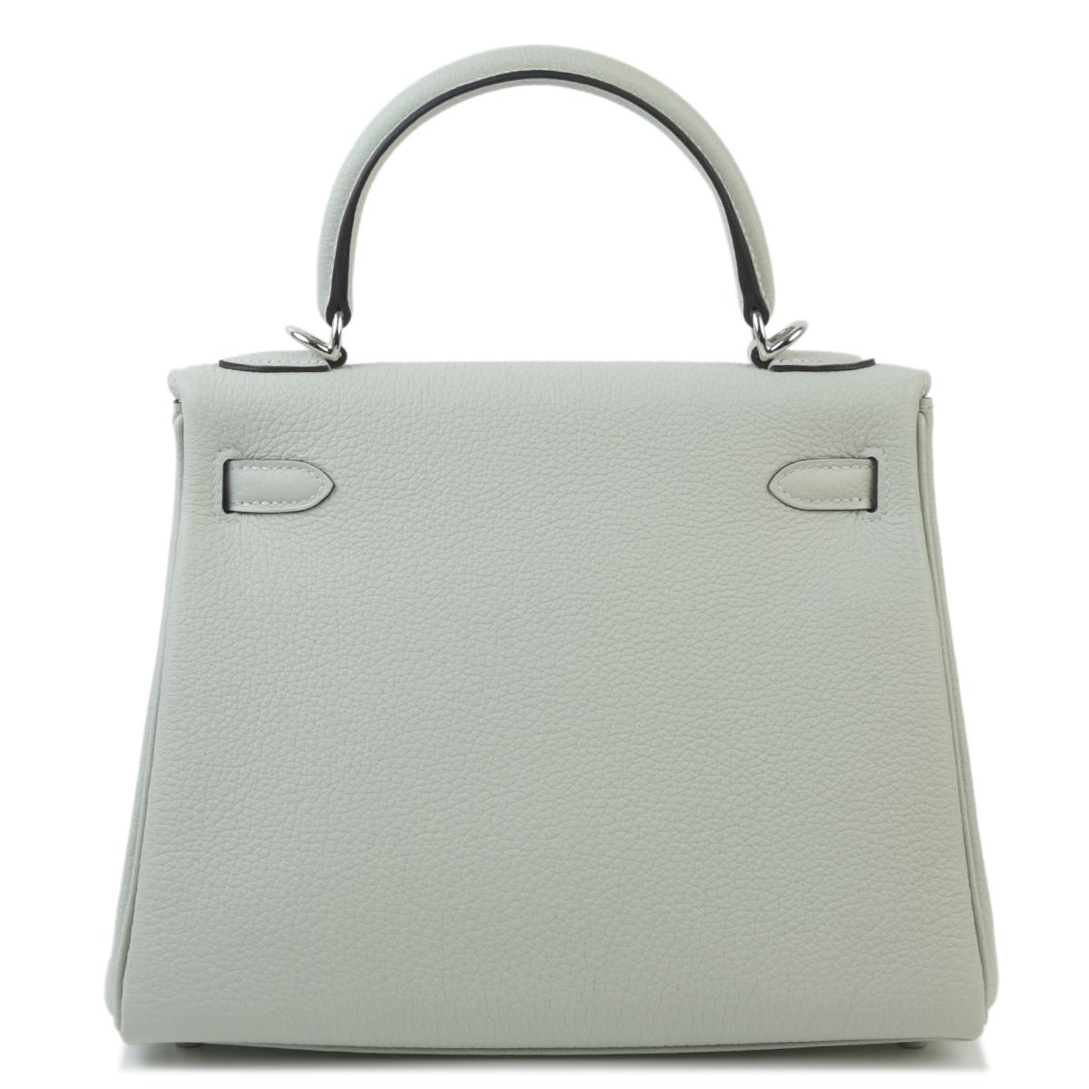 Brand New ( Rank N ) HERMÈS Kelly 25 Gris Neve (0W) Togo Palladium hardware B (2023) - 3