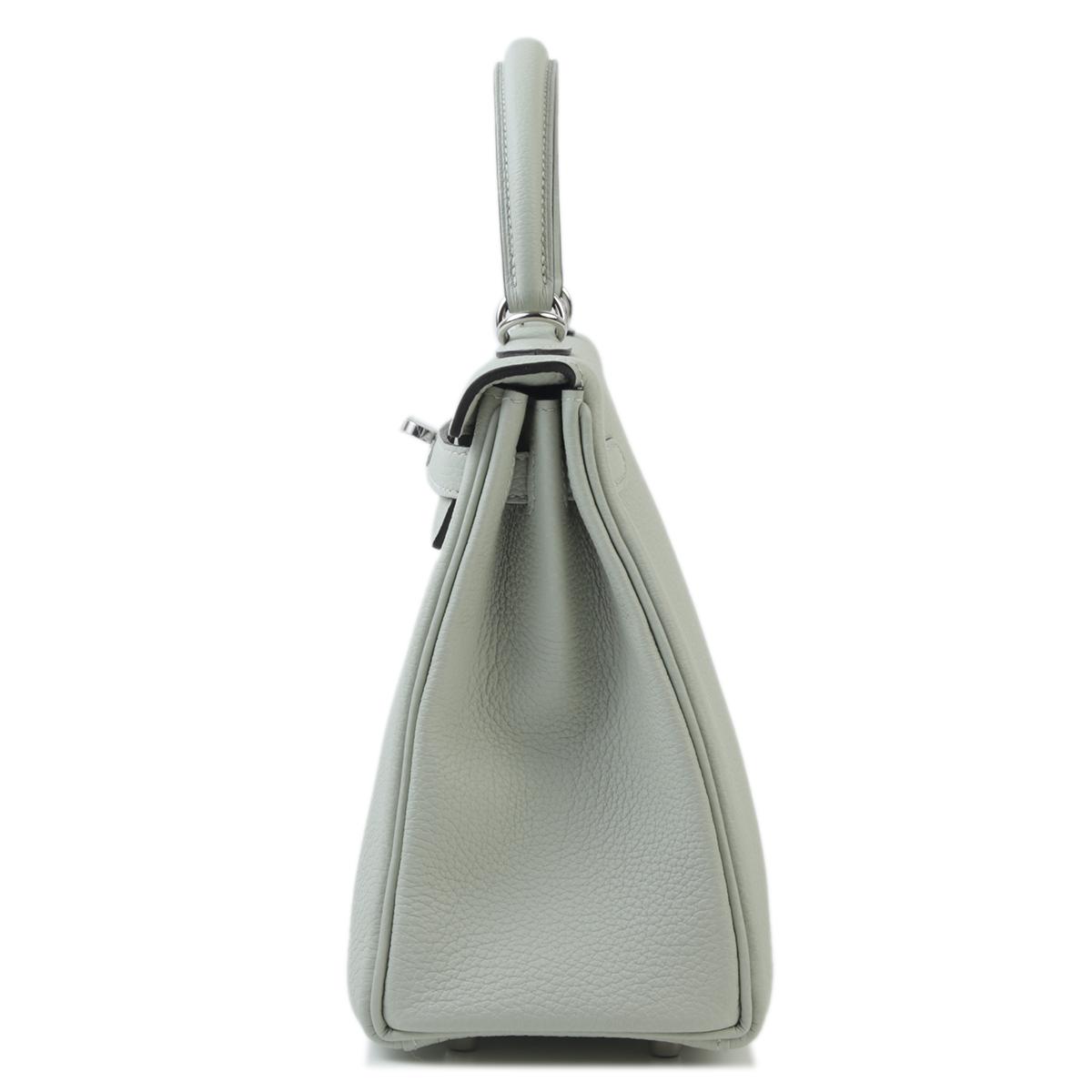 Brand New ( Rank N ) HERMÈS Kelly 25 Gris Neve (0W) Togo Palladium hardware B (2023) - 4