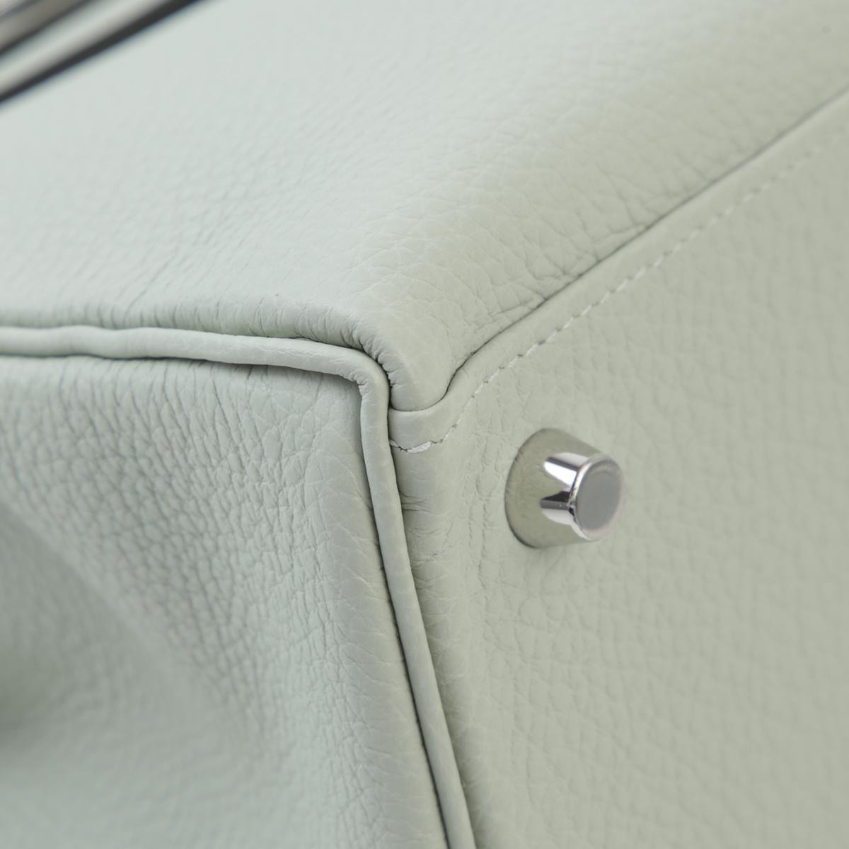 Brand New ( Rank N ) HERMÈS Kelly 25 Gris Neve (0W) Togo Palladium hardware B (2023) - 8