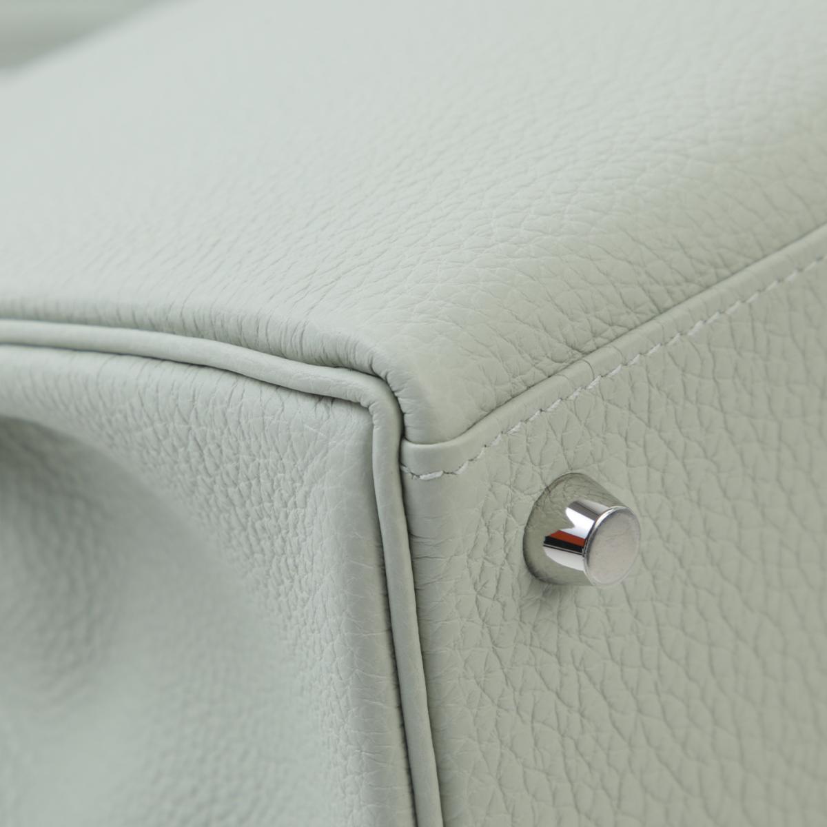 Brand New ( Rank N ) HERMÈS Kelly 25 Gris Neve (0W) Togo Palladium hardware B (2023) - 10