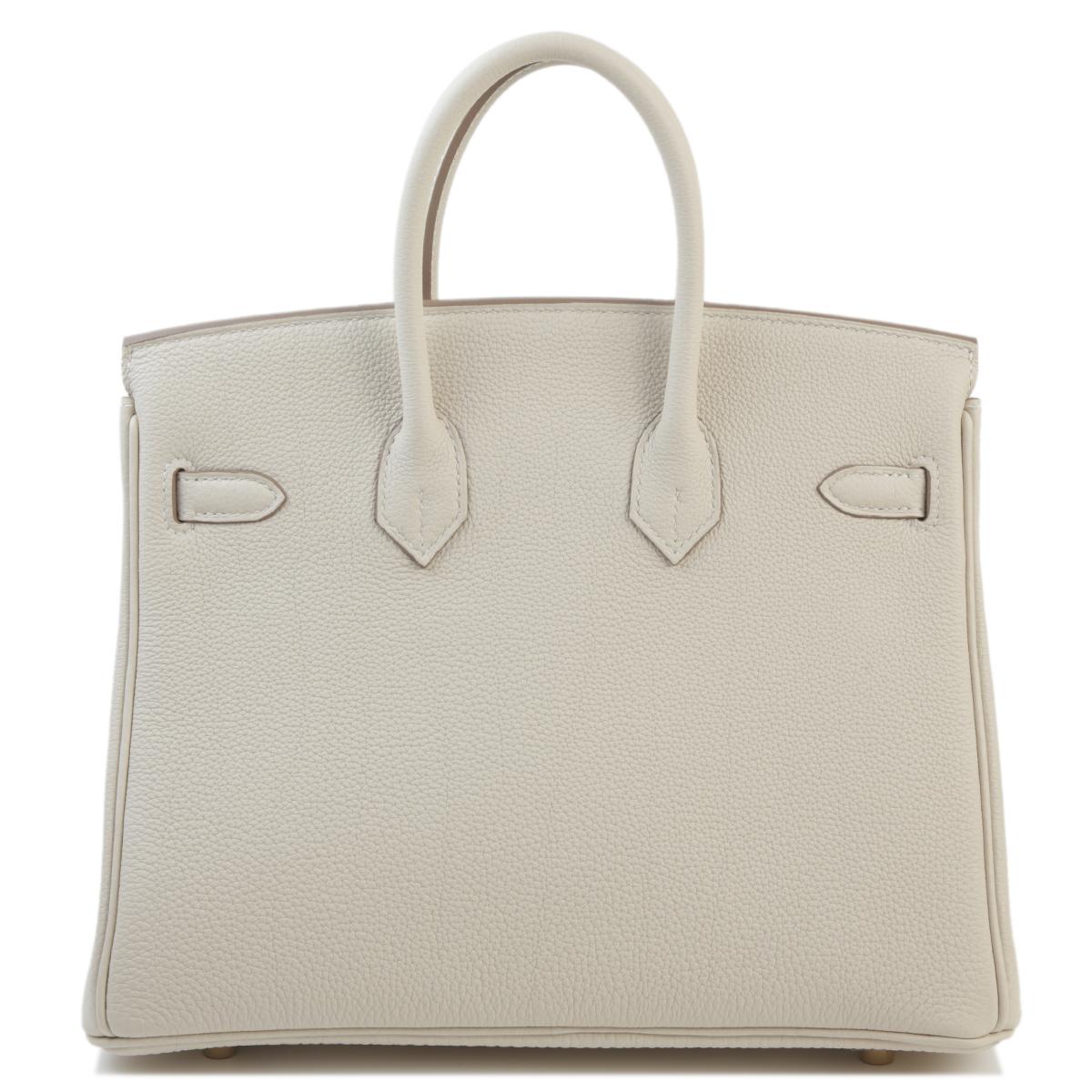 Brand New ( Rank N ) HERMÈS Birkin 25 Craie (10) Togo Gold hardware W (2024) - 2