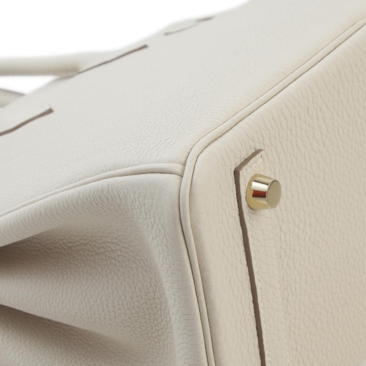 Brand New ( Rank N ) HERMÈS Birkin 25 Craie (10) Togo Gold hardware W (2024) - 6
