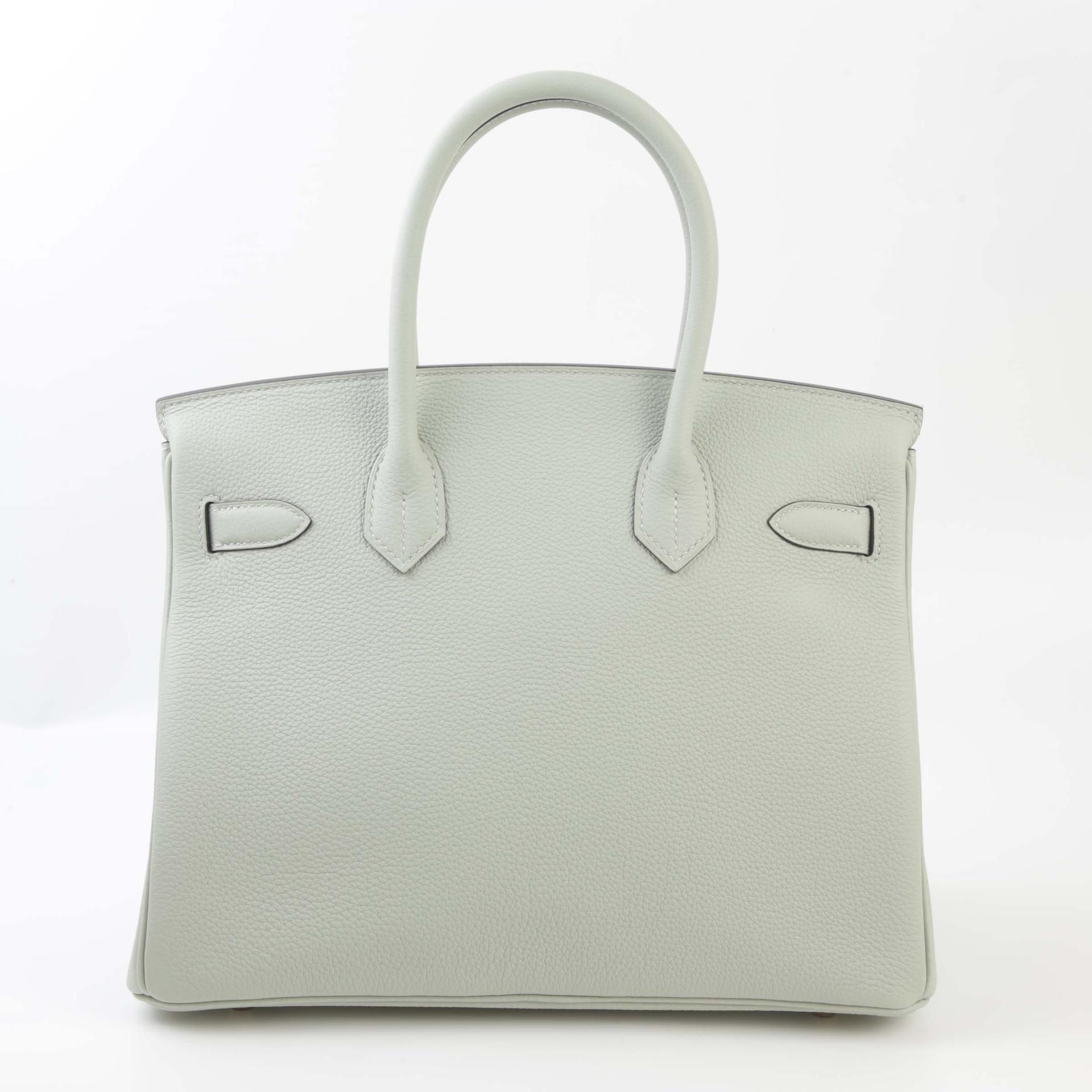 Unused ( Rank NS ) HERMÈS Birkin 30 Gris Neve (0W) Togo Gold hardware B (2023) - 2
