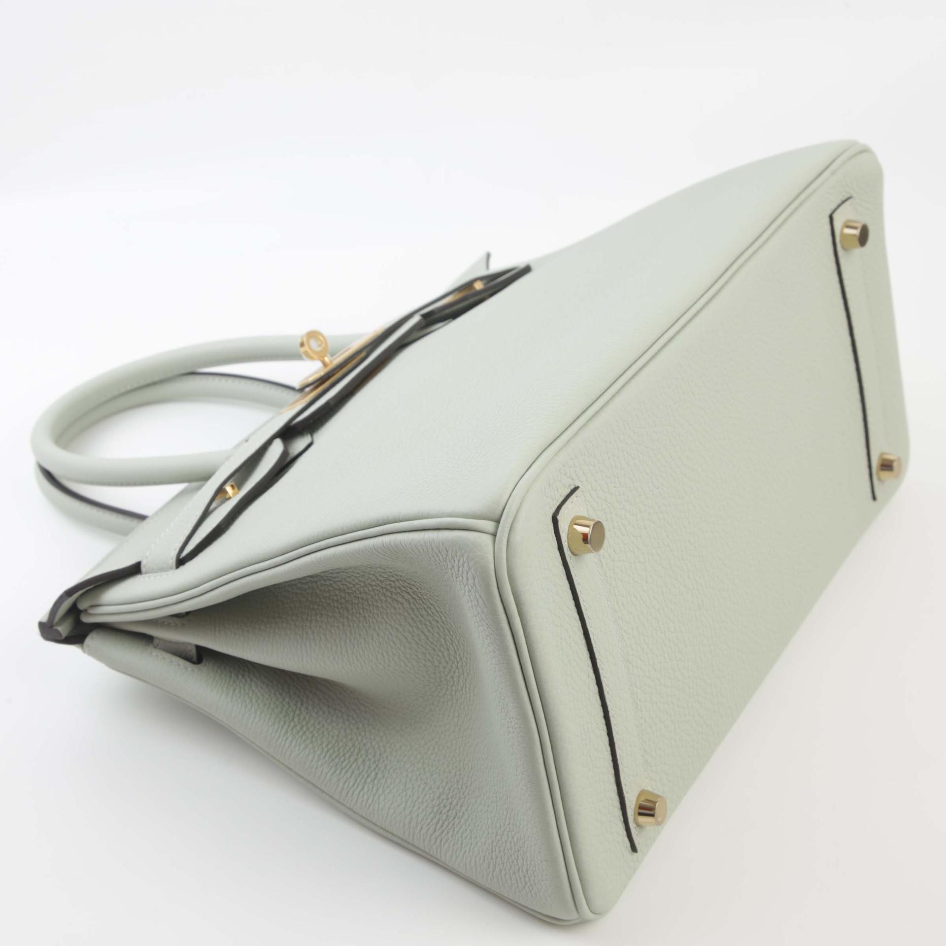 Unused ( Rank NS ) HERMÈS Birkin 30 Gris Neve (0W) Togo Gold hardware B (2023) - 4