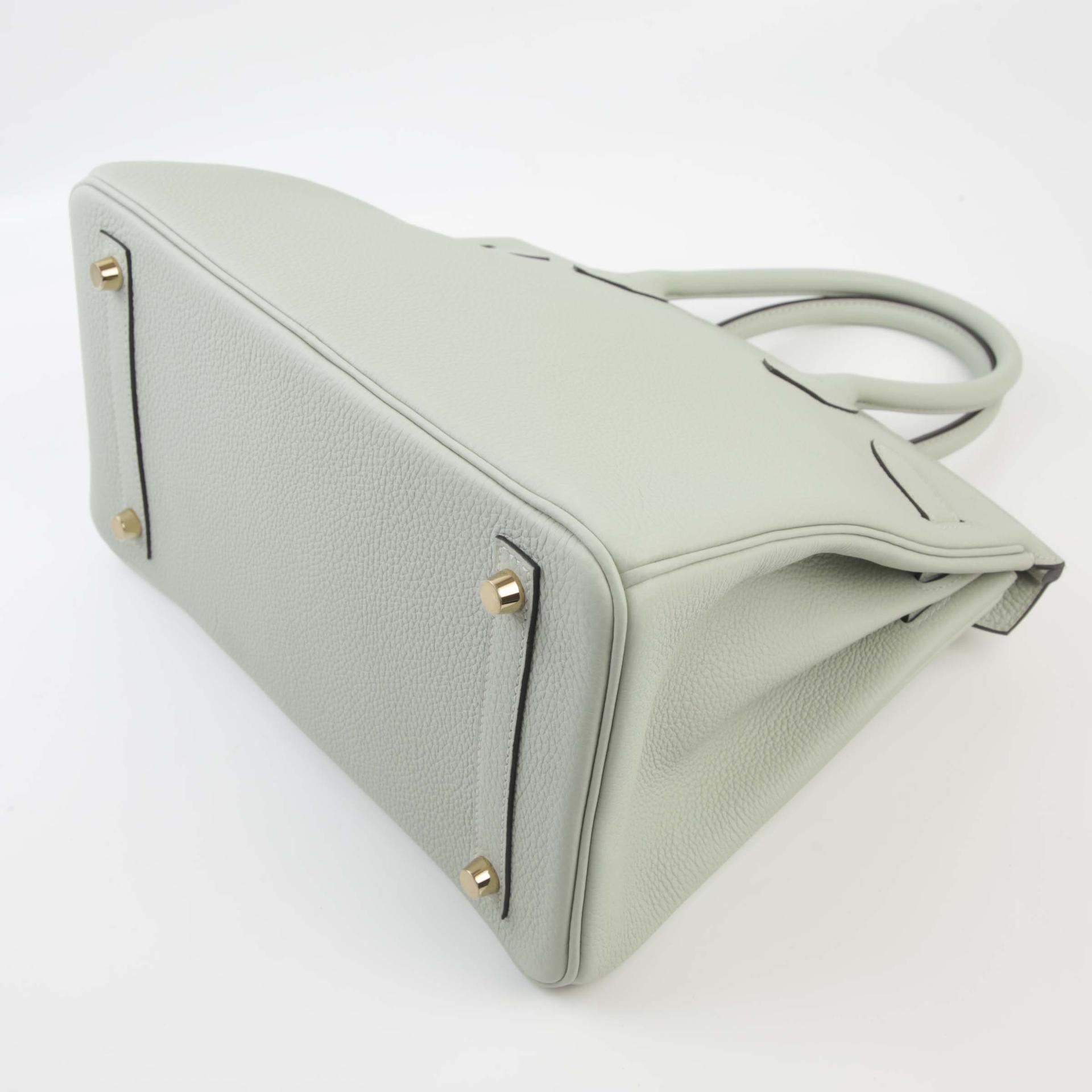 Unused ( Rank NS ) HERMÈS Birkin 30 Gris Neve (0W) Togo Gold hardware B (2023) - 7