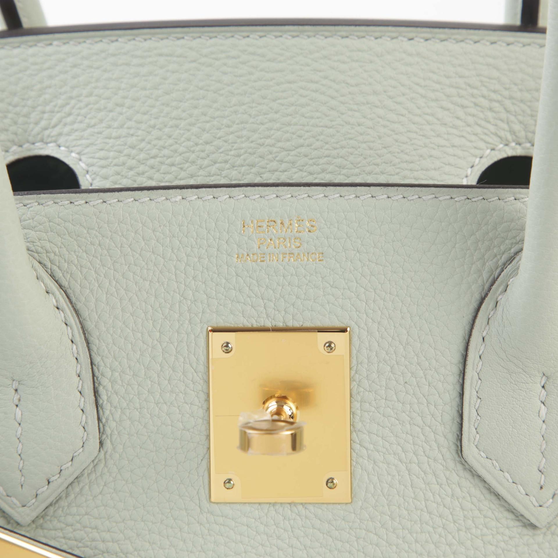 Unused ( Rank NS ) HERMÈS Birkin 30 Gris Neve (0W) Togo Gold hardware B (2023) - 9