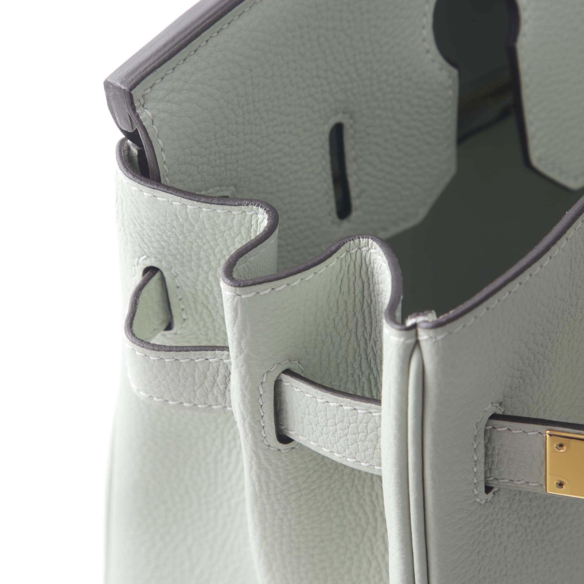Unused ( Rank NS ) HERMÈS Birkin 30 Gris Neve (0W) Togo Gold hardware B (2023) - 12