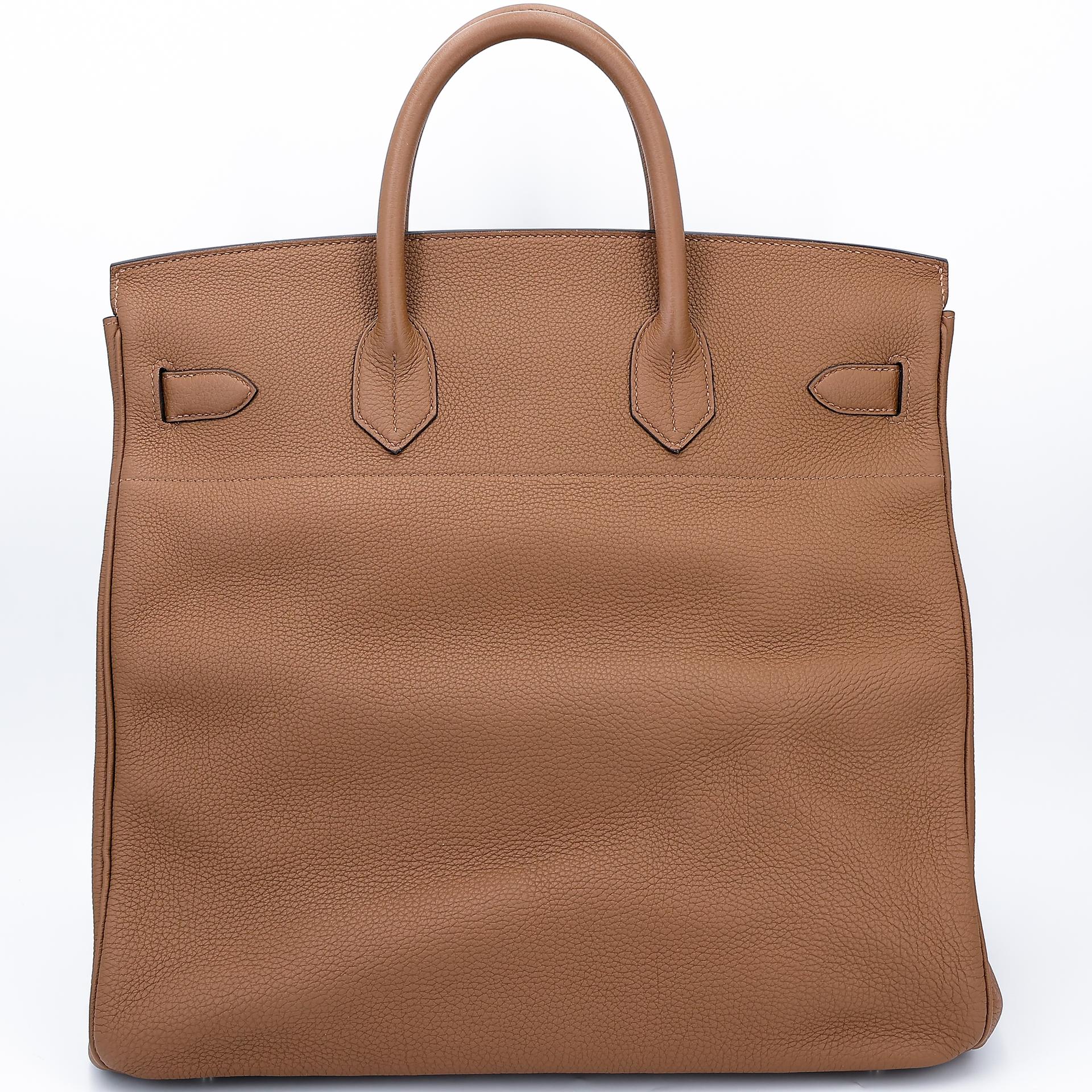 Very Good ( Rank A) HERMÈS Haut à Courroies HAC 40 Alezan (3G) Togo Palladium hardware U (2022) - 2