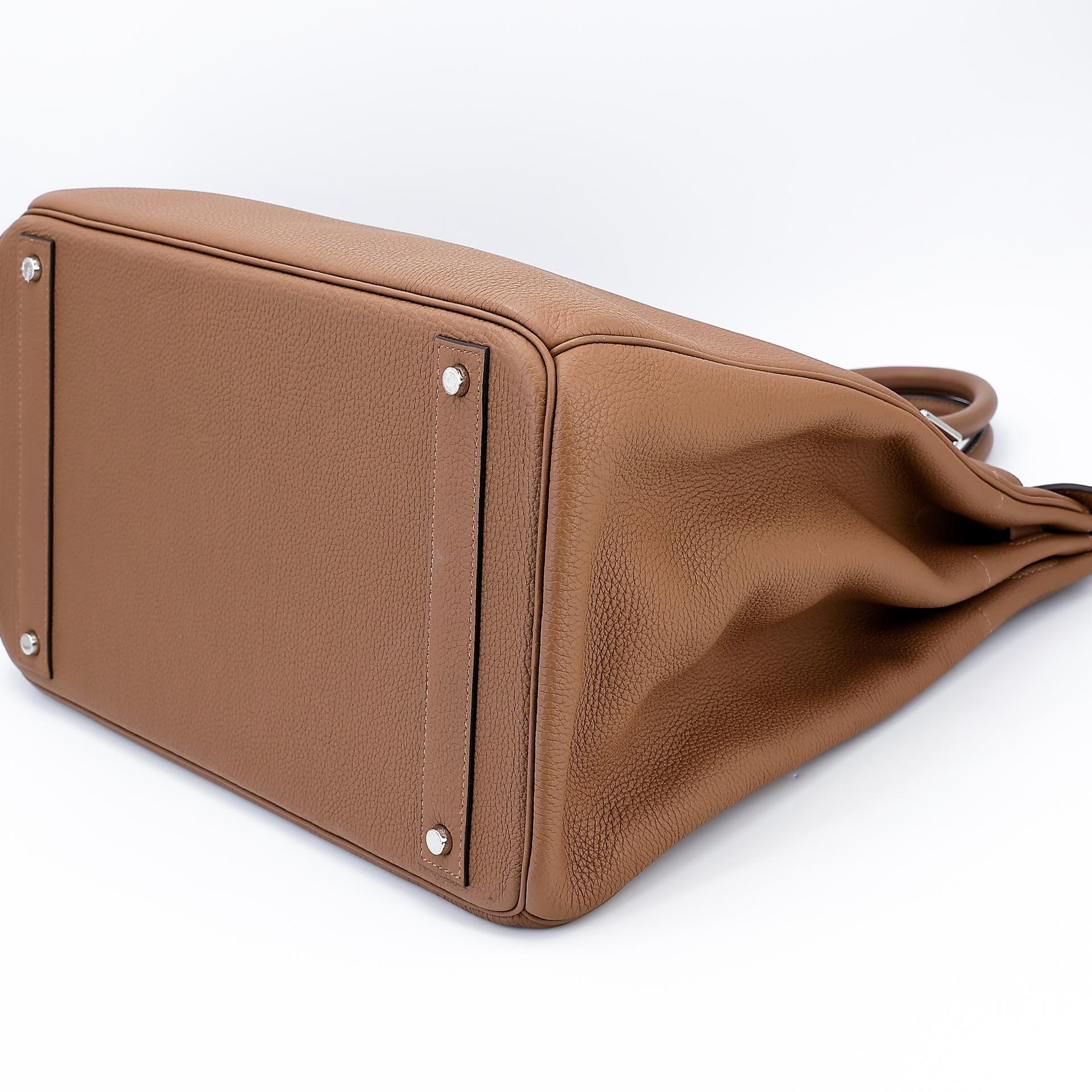 Very Good ( Rank A) HERMÈS Haut à Courroies HAC 40 Alezan (3G) Togo Palladium hardware U (2022) - 5