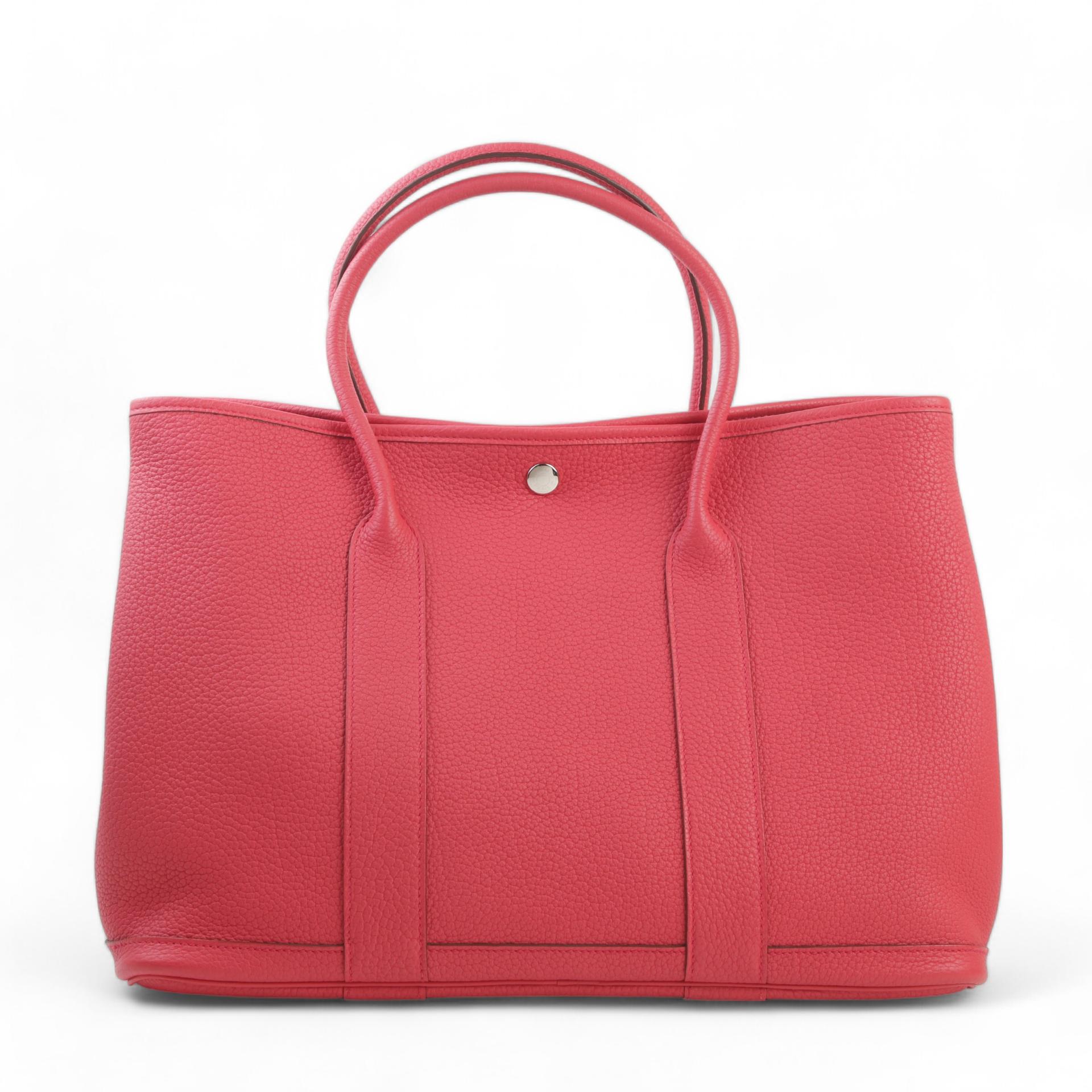 Unused ( Rank NS ) HERMÈS Garden Party PM Bougainvillea (A5) Negonda Palladium hardware T (2015) - 1