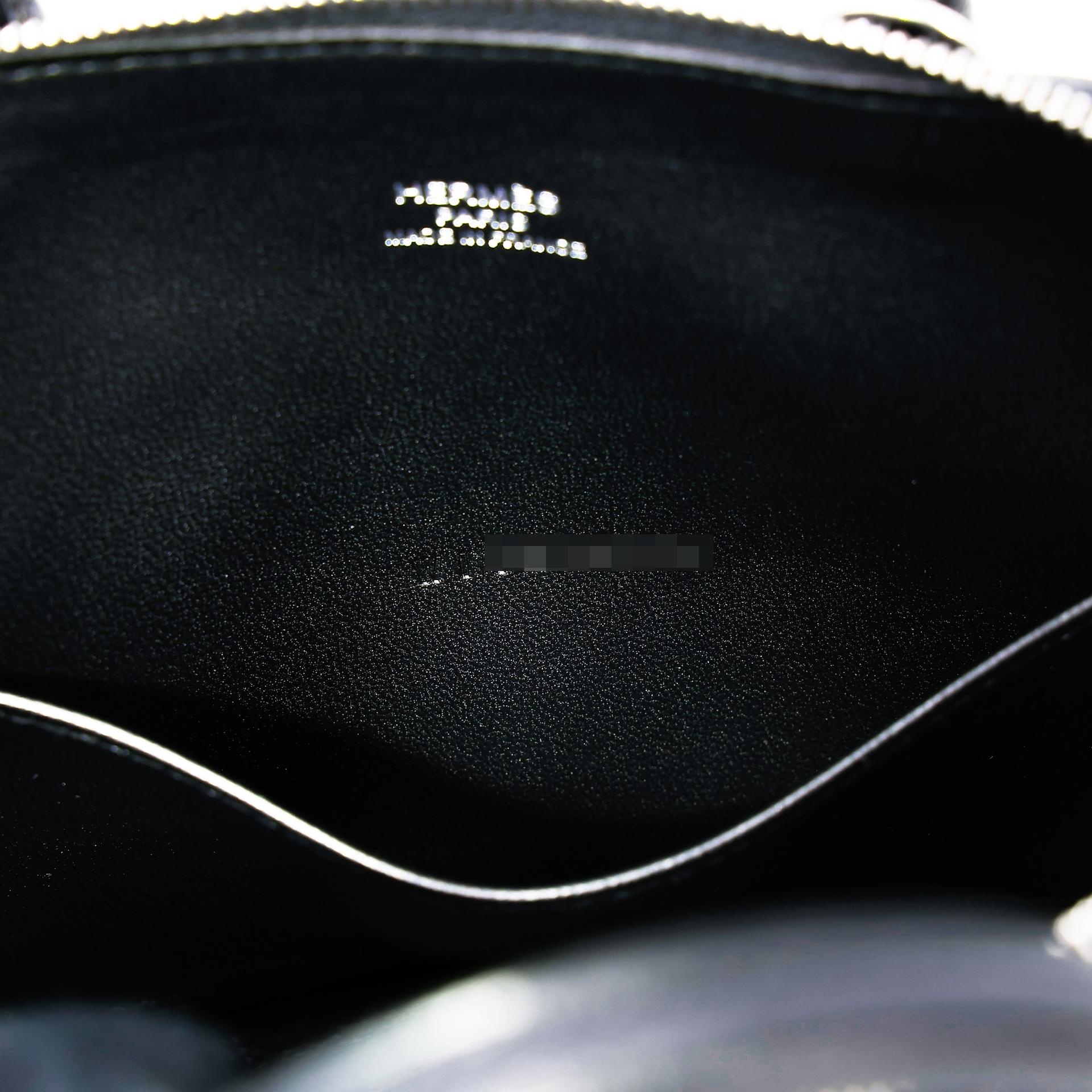 Brand New ( Rank N ) HERMÈS Limited Edition Mini Bolide 1923 Travel Black (89) Chevre Palladium hardware W (2024) - 10