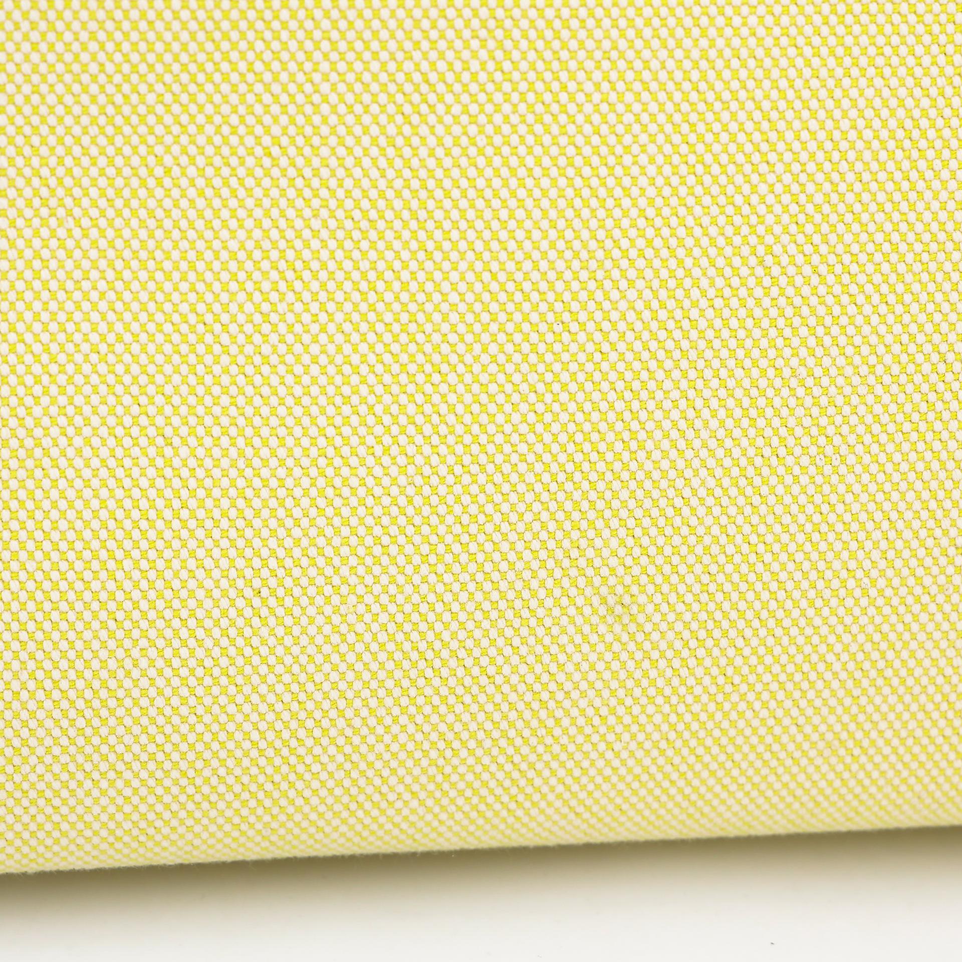 Excellent ( Rank SA ) HERMÈS Kelly 28 Sellier Jaune Citron (9N) Nata (I2) Swift Canvas Palladium hardware U (2022) - 8