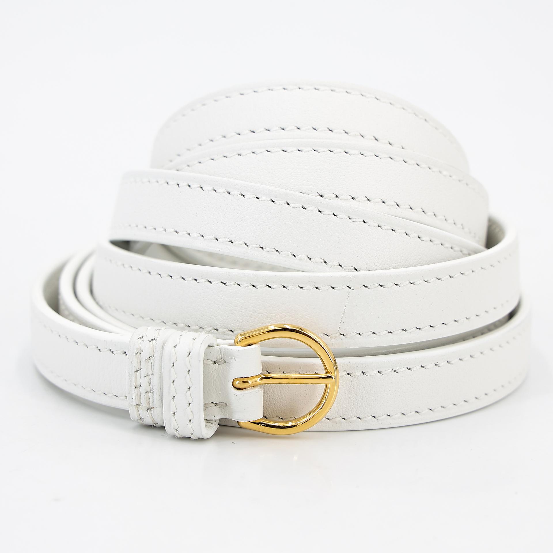 Excellent ( Rank SA ) HERMÈS 24/24 - 21 mini White (01) Evercolor Gold hardware B (2023) - 18