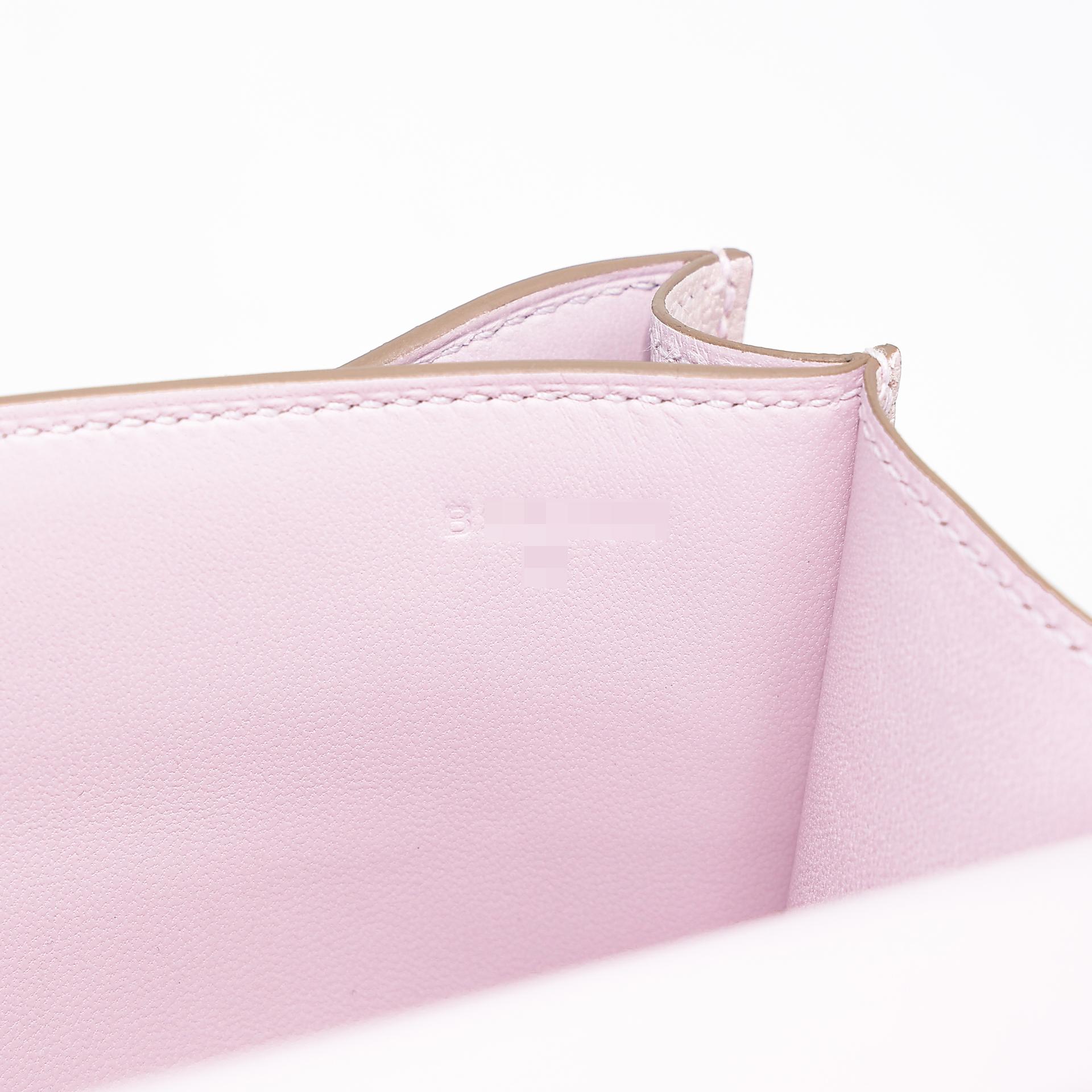 Unused ( Rank NS ) HERMÈS Constance Mini Mauve Pale (09) Chevre Palladium hardware B (2023) - 20