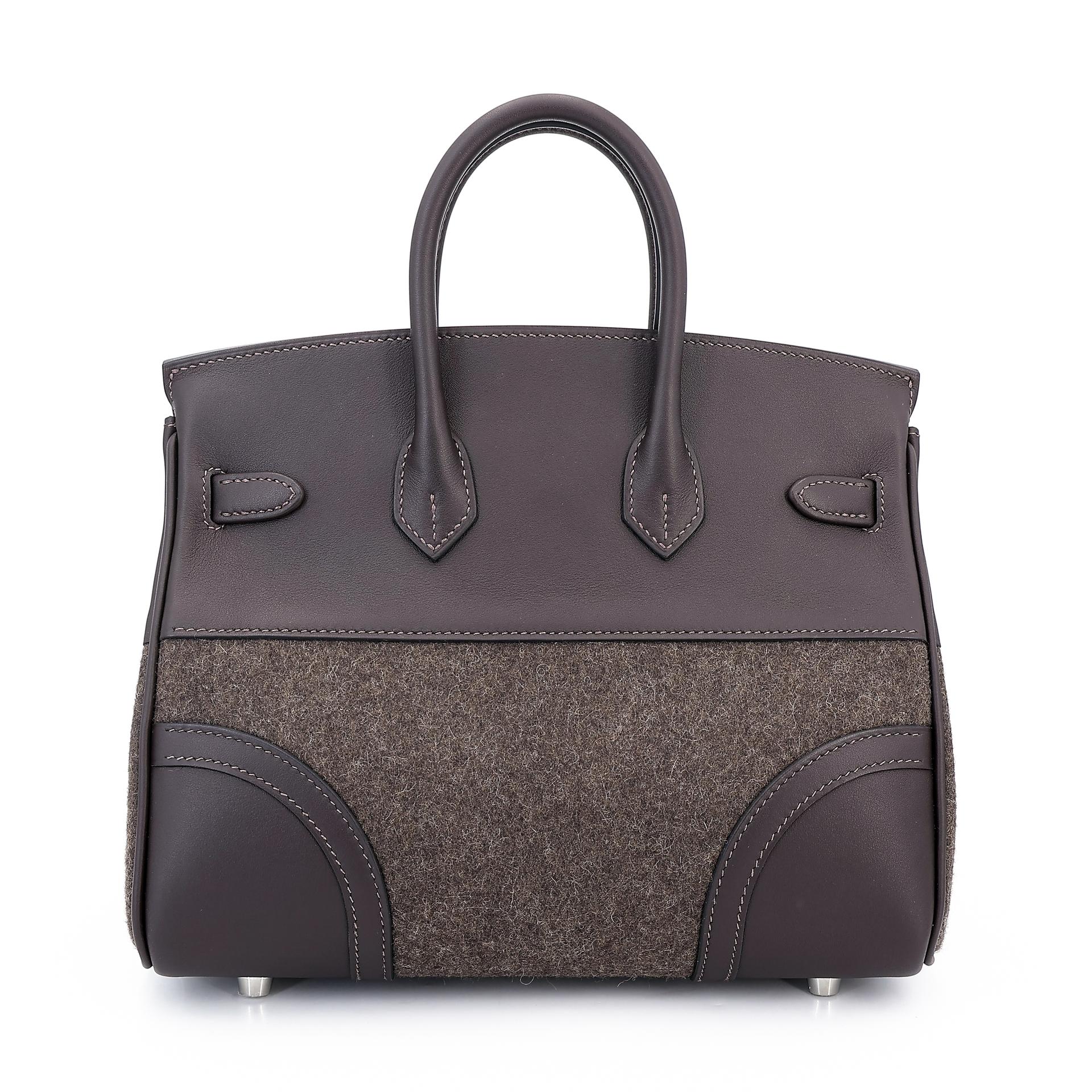 Brand New ( Rank N ) HERMÈS Limited Edition Birkin 25 Go Team Ebene (46) Chocolat (47) New White (0U) Black (89) Swift Feutre Palladium hardware W (2024) - 2