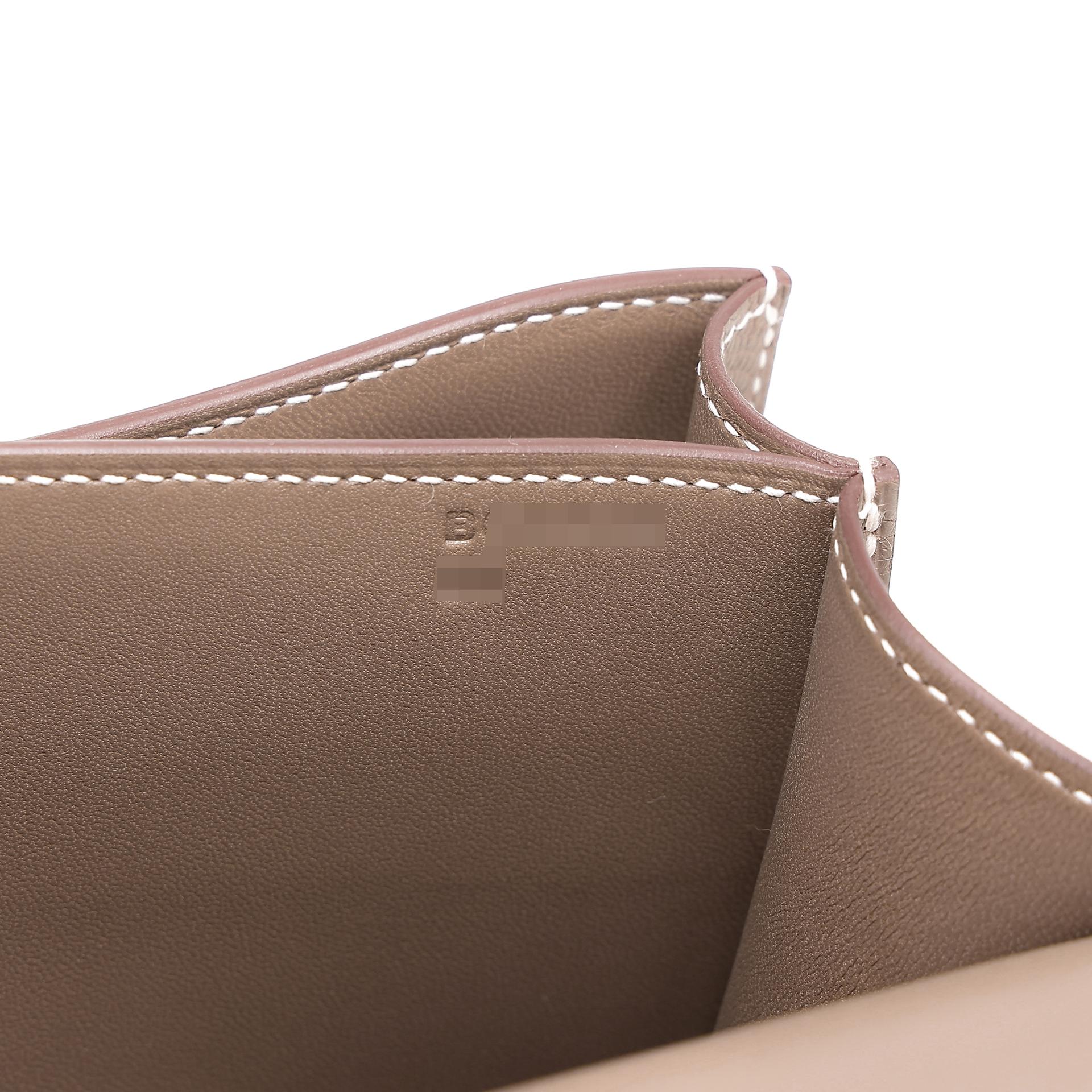 Unused ( Rank NS ) HERMÈS Constance Mini Etoupe (18) Epsom Gold hardware B (2023) - 16