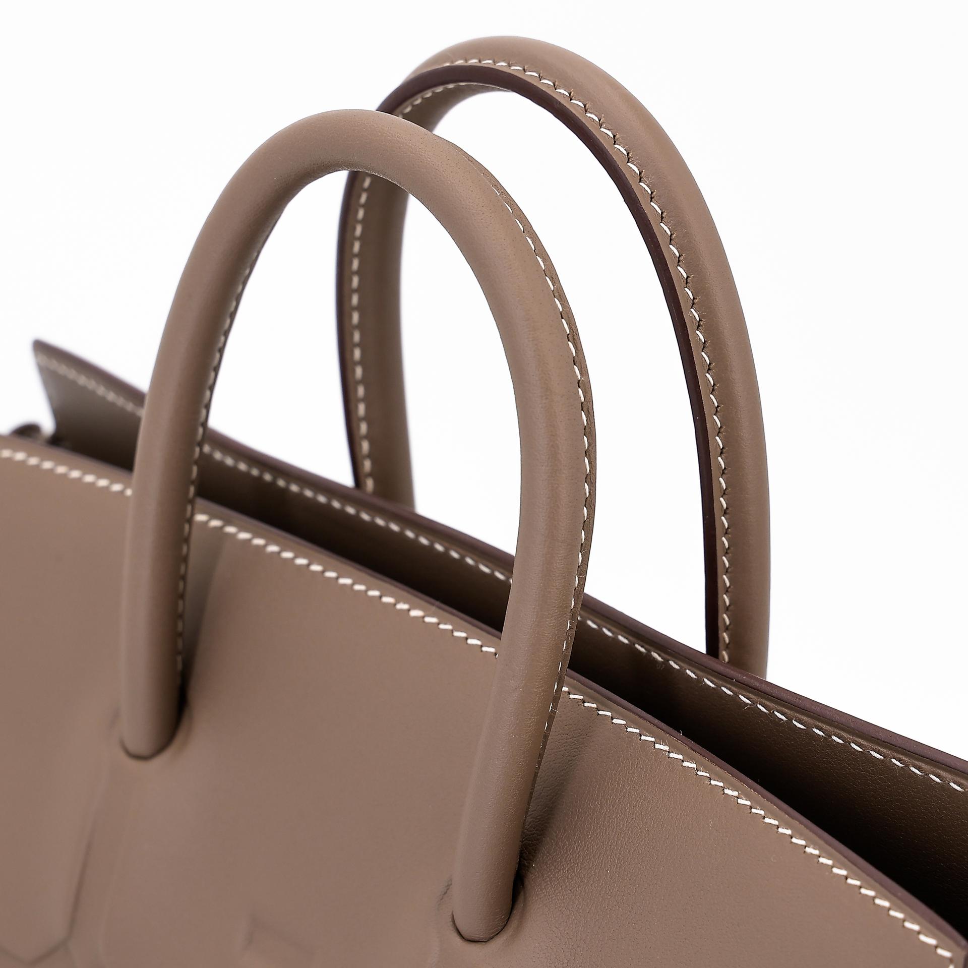 Unused ( Rank NS ) HERMÈS Limited Edition Birkin 25 Shadow Etoupe (18) Swift Palladium hardware Z (2021) - 3