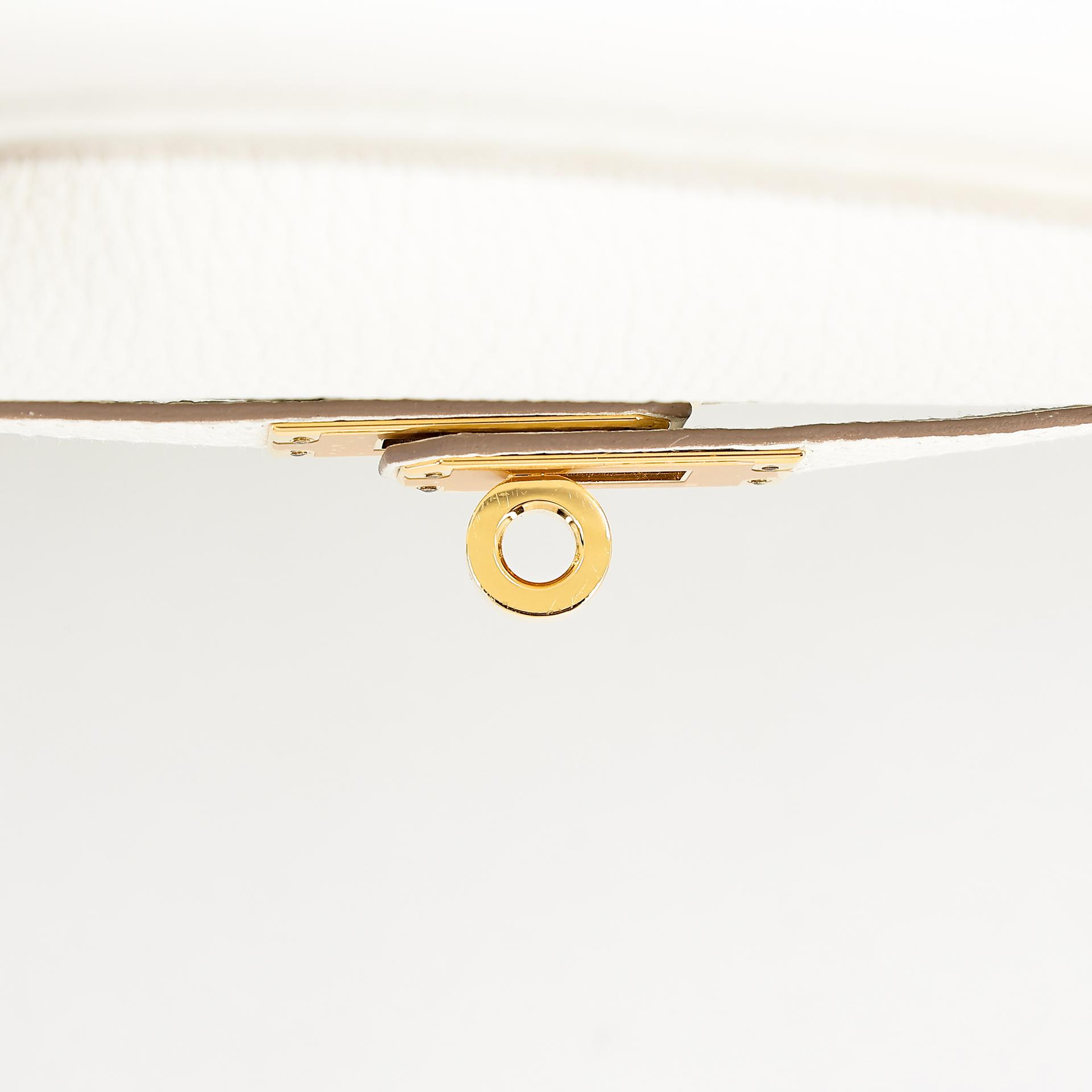 Brand New ( Rank N ) HERMÈS Kelly 25 Mushroom (0T) Togo Gold hardware B (2023) - 9