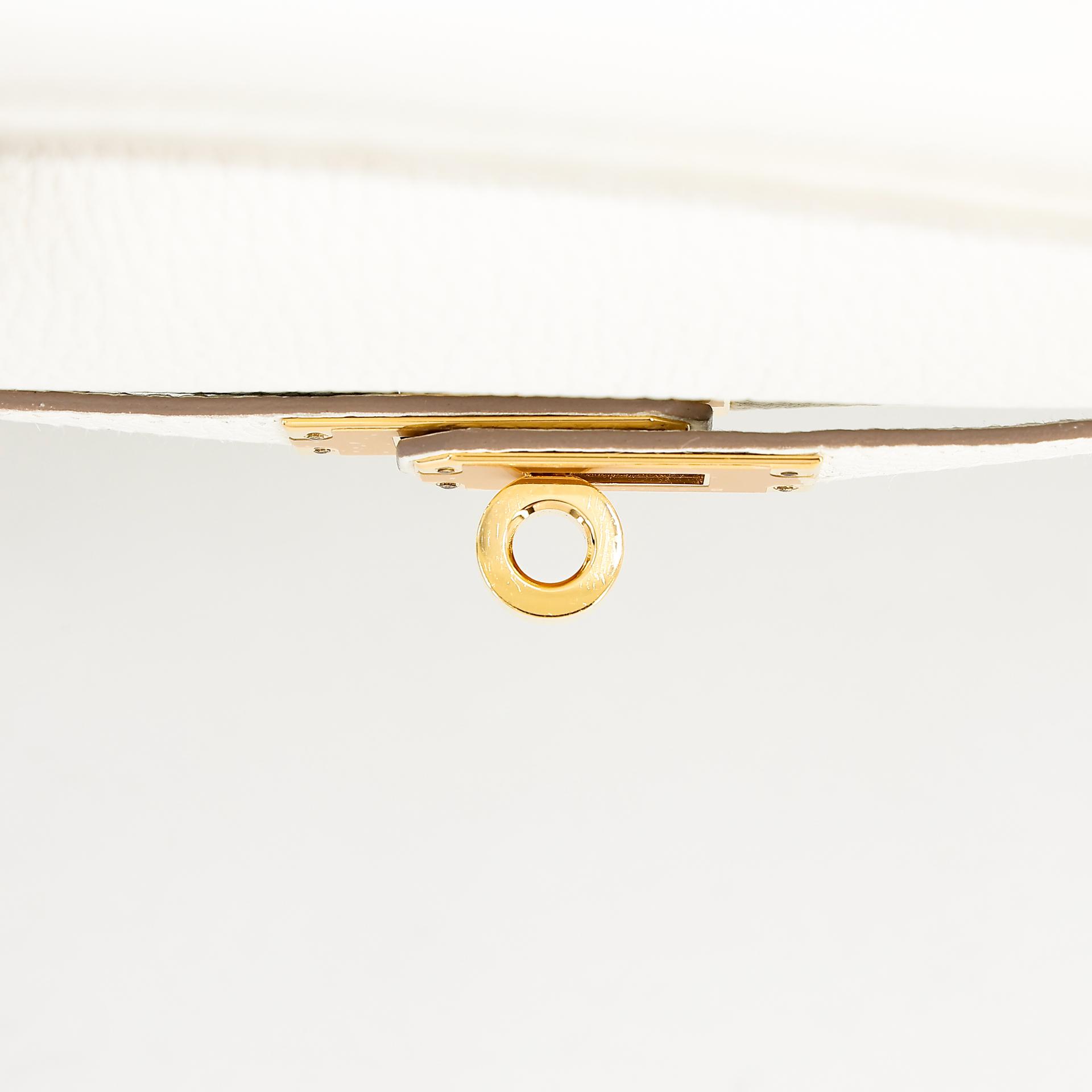 Brand New ( Rank N ) HERMÈS Kelly 25 Mushroom (0T) Togo Gold hardware B (2023) - 10