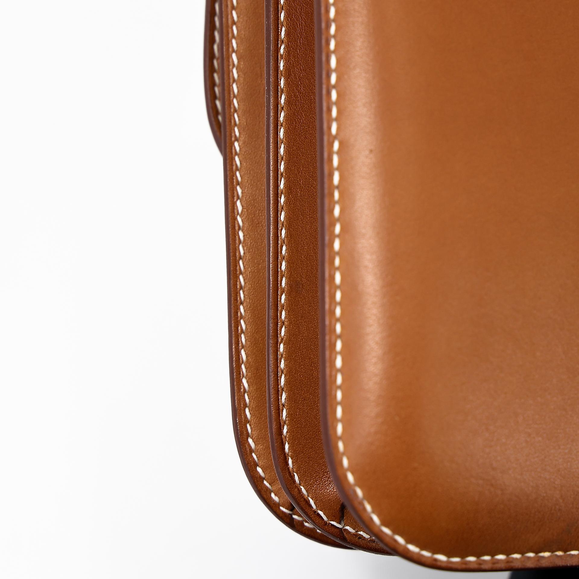Unused ( Rank NS ) HERMÈS Constance Mini Fauve (34) Barenia Gold hardware Y (2020) - 14