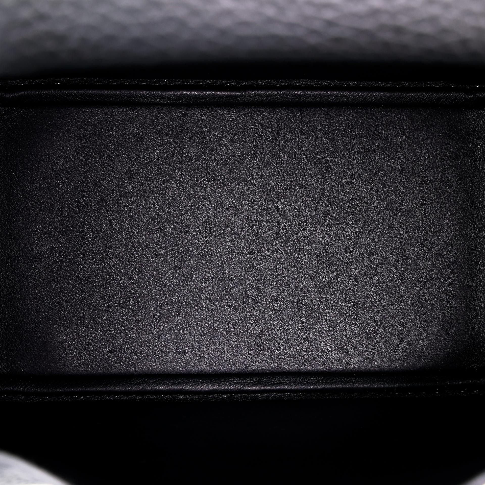Brand New ( Rank N ) HERMÈS Mini Lindy II Black (89) Clemence Palladium hardware W (2024) - 12