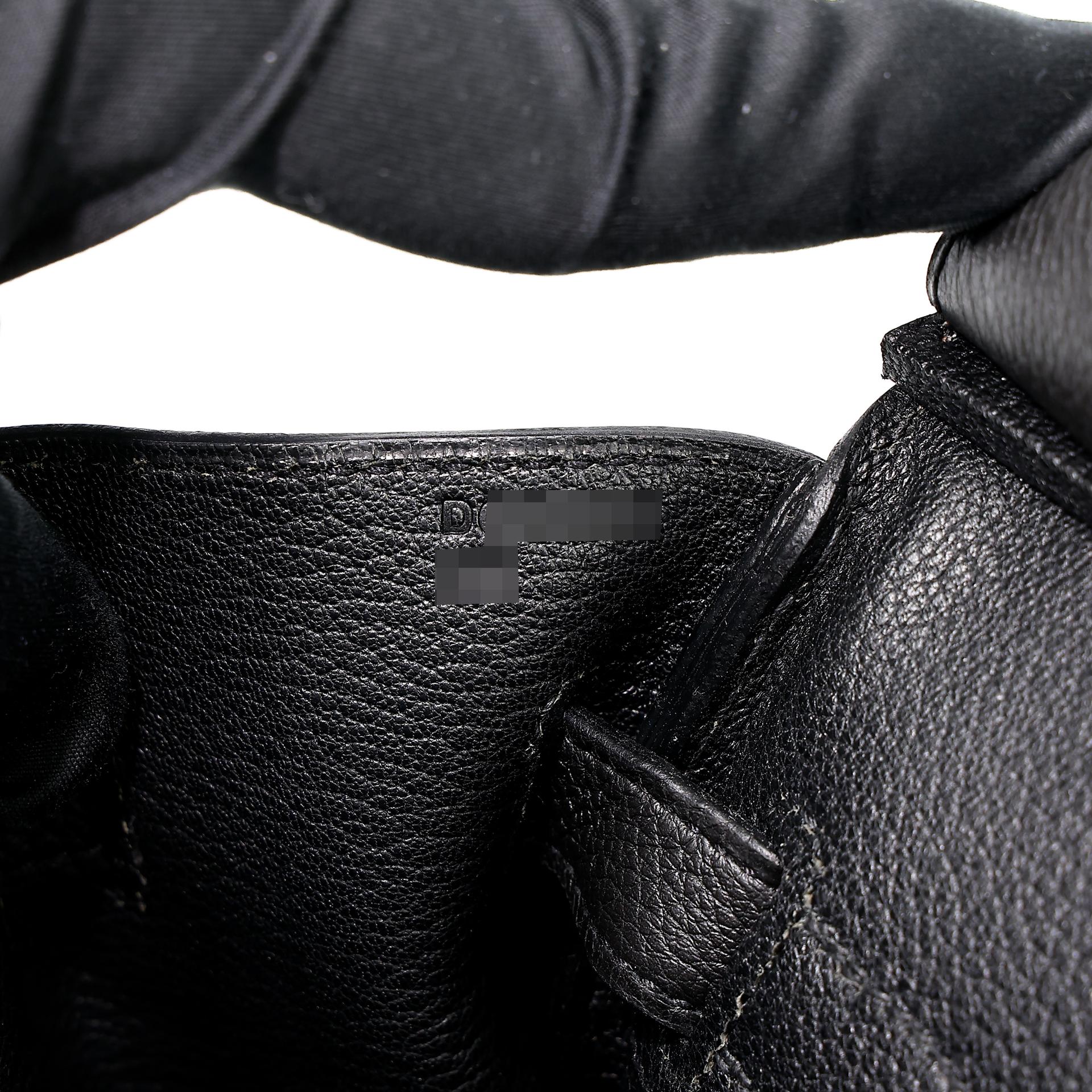 Very Good ( Rank A) HERMÈS Birkin 30 Black (89) Togo Rose Gold hardware D (2019) - 17