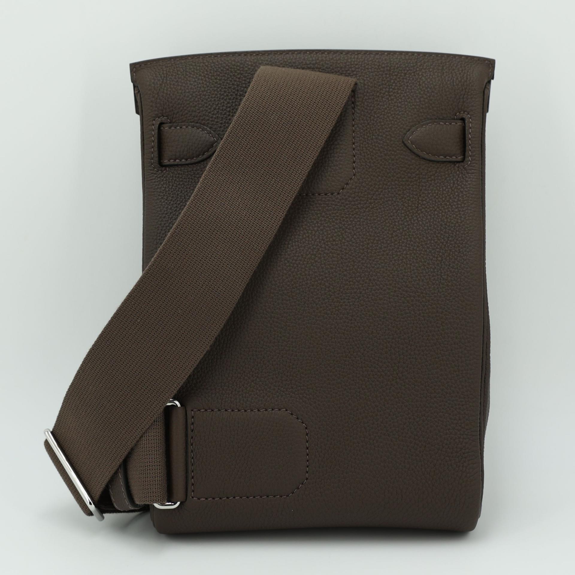 Brand New ( Rank N ) HERMÈS Hac a Dos PM Ecorce (4C) Togo Palladium hardware W (2024) - 2