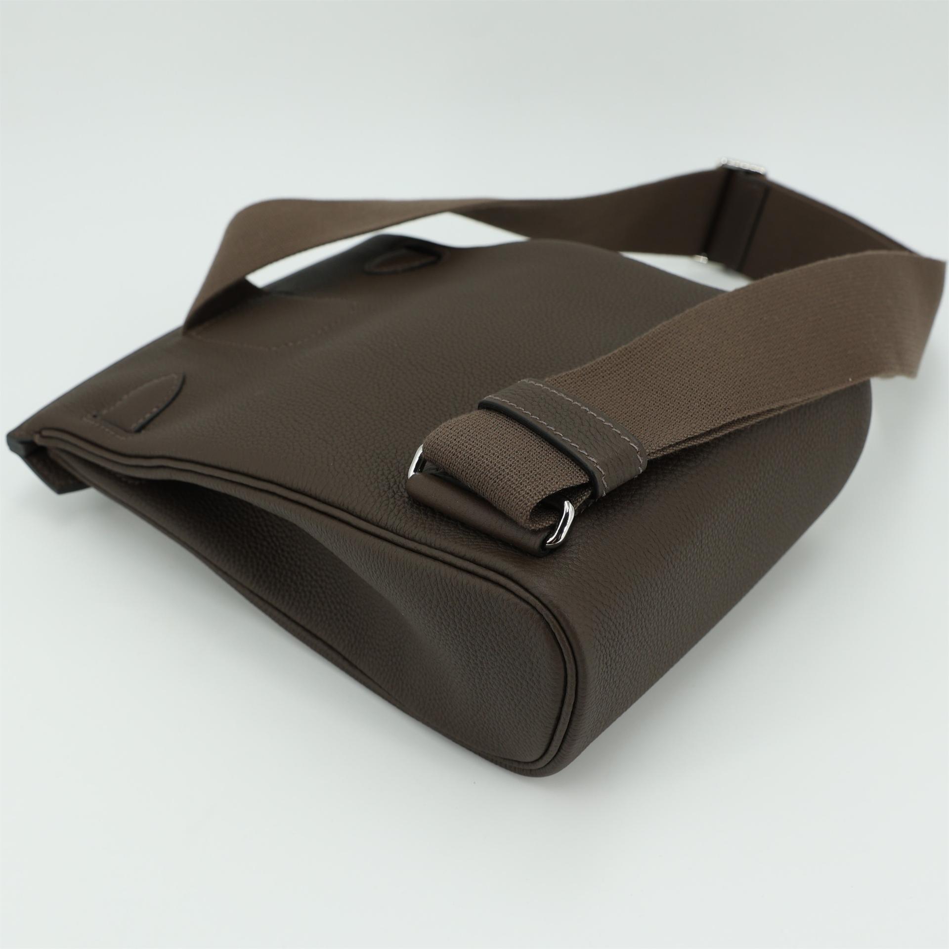 Brand New ( Rank N ) HERMÈS Hac a Dos PM Ecorce (4C) Togo Palladium hardware W (2024) - 6