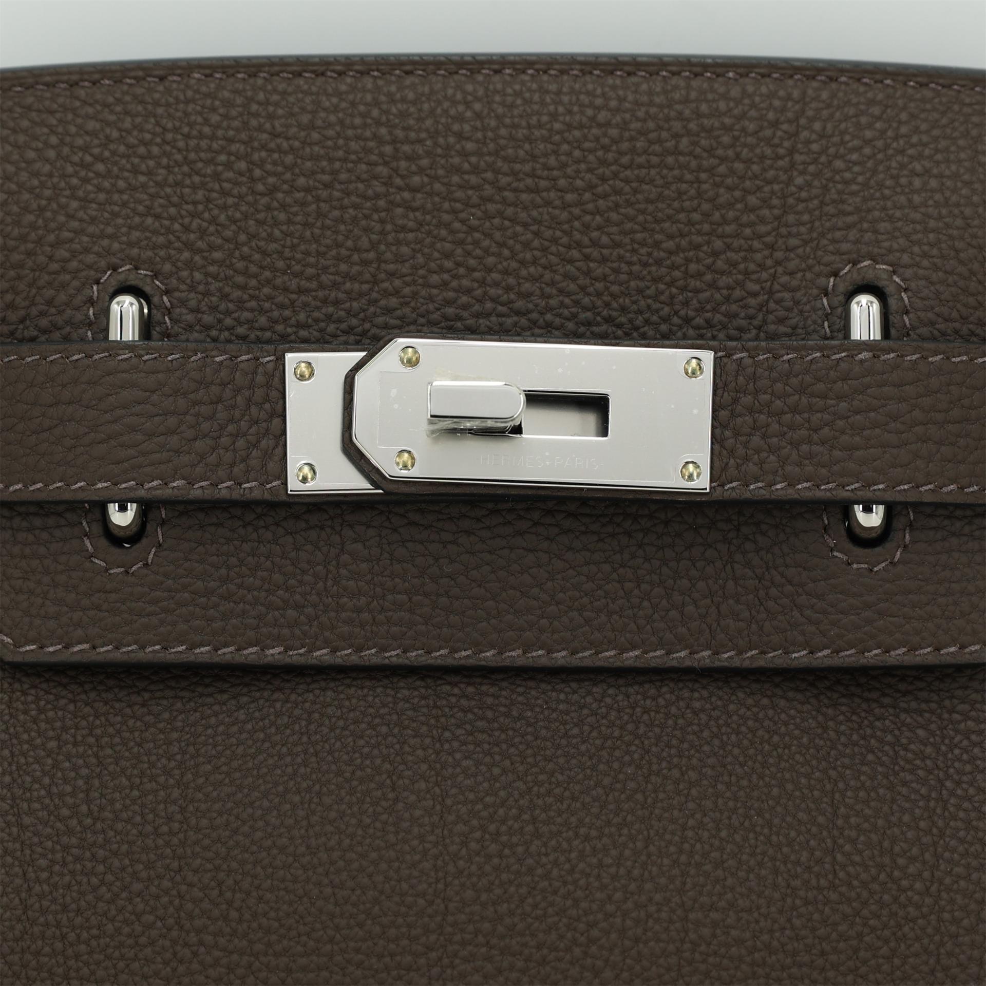 Brand New ( Rank N ) HERMÈS Hac a Dos PM Ecorce (4C) Togo Palladium hardware W (2024) - 8