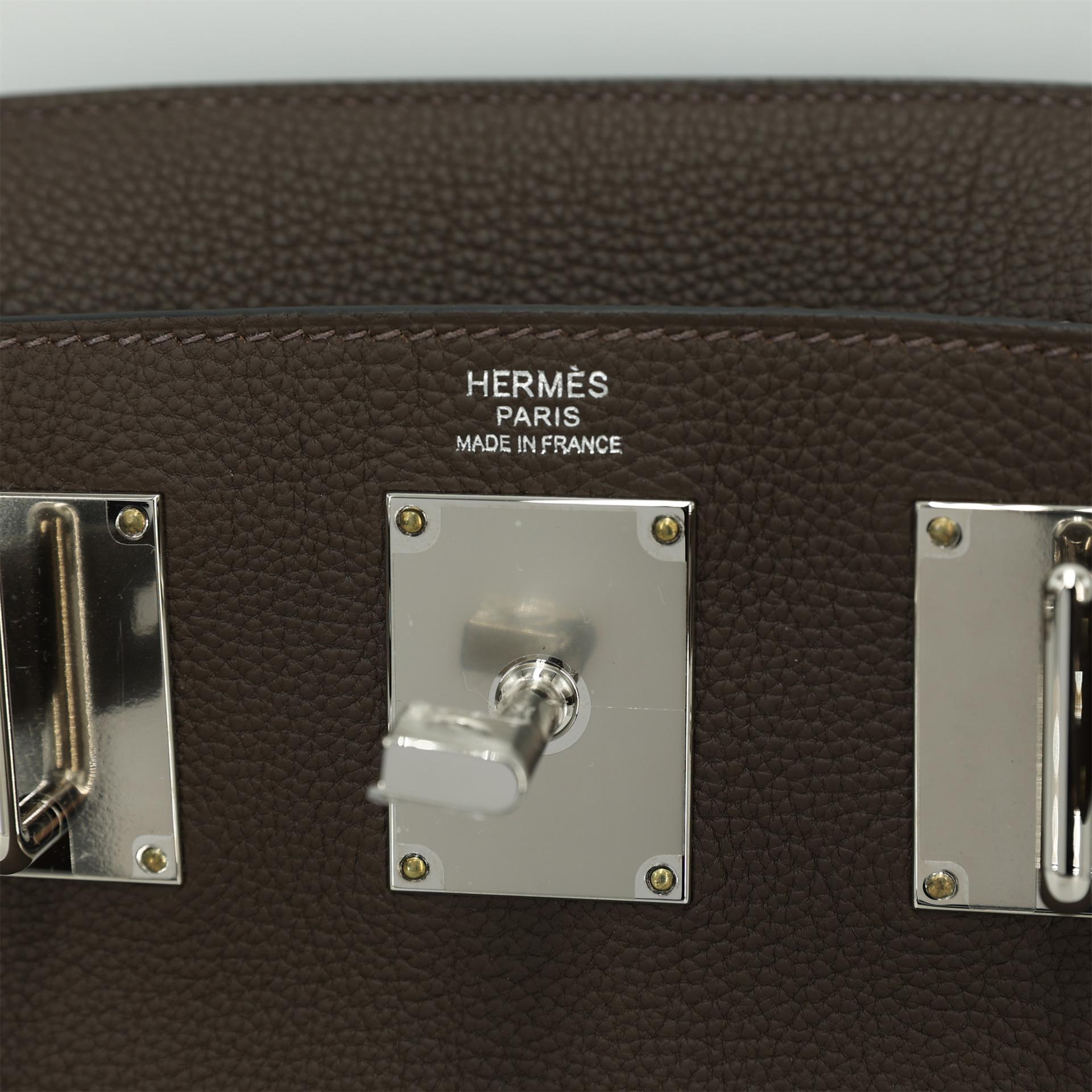 Brand New ( Rank N ) HERMÈS Hac a Dos PM Ecorce (4C) Togo Palladium hardware W (2024) - 9