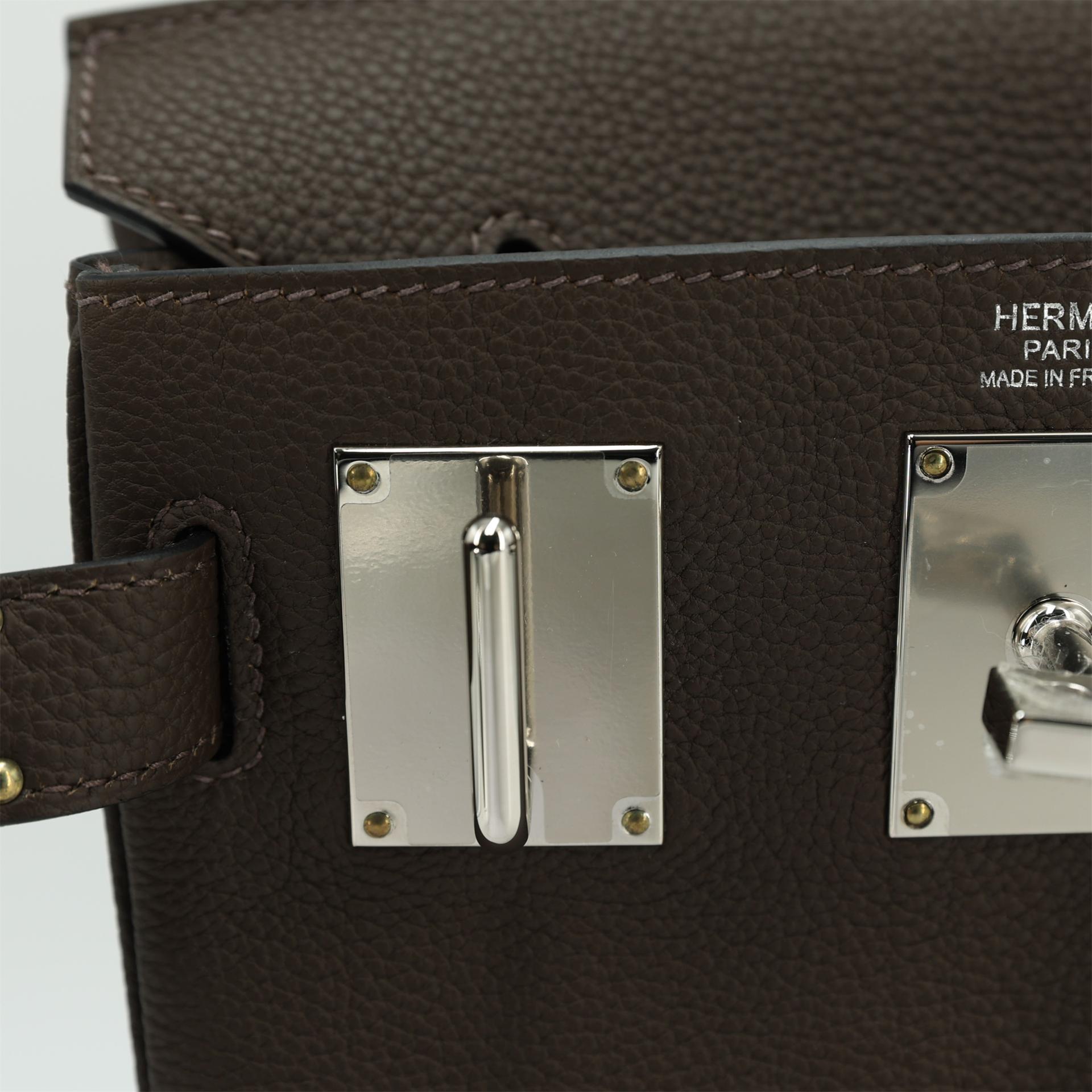 Brand New ( Rank N ) HERMÈS Hac a Dos PM Ecorce (4C) Togo Palladium hardware W (2024) - 10