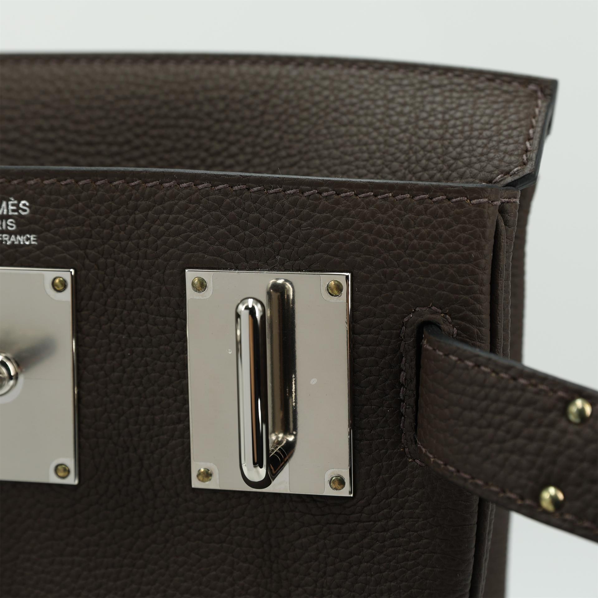 Brand New ( Rank N ) HERMÈS Hac a Dos PM Ecorce (4C) Togo Palladium hardware W (2024) - 11