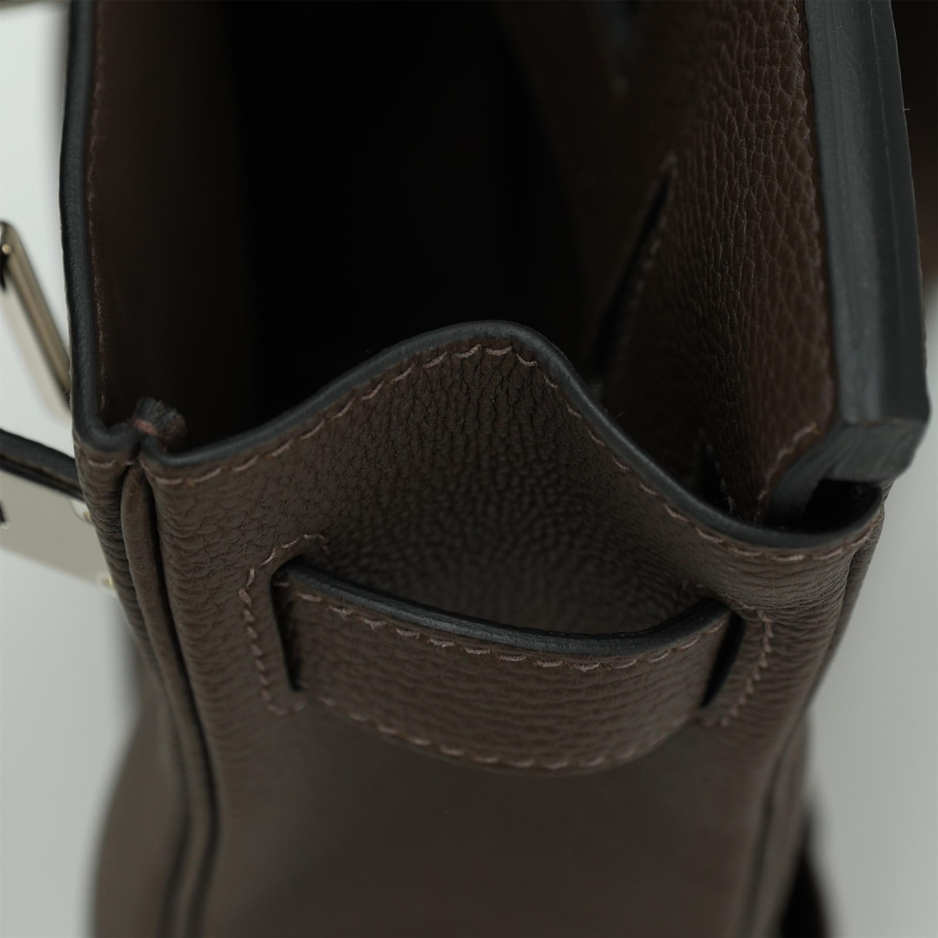 Brand New ( Rank N ) HERMÈS Hac a Dos PM Ecorce (4C) Togo Palladium hardware W (2024) - 14